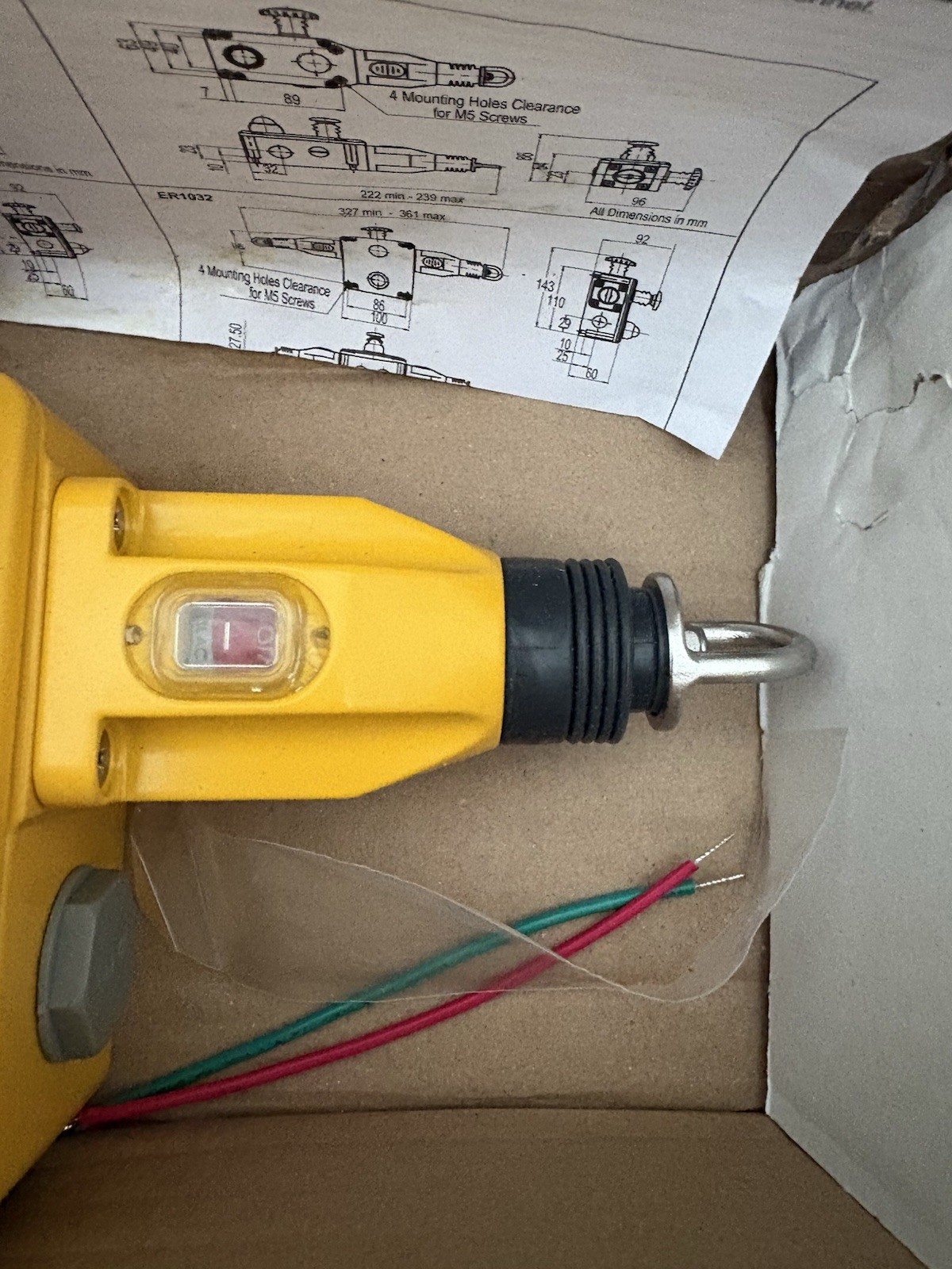Omron STI ER1022 Rope Pull E-Stop 4NC/2NO LED Indicator