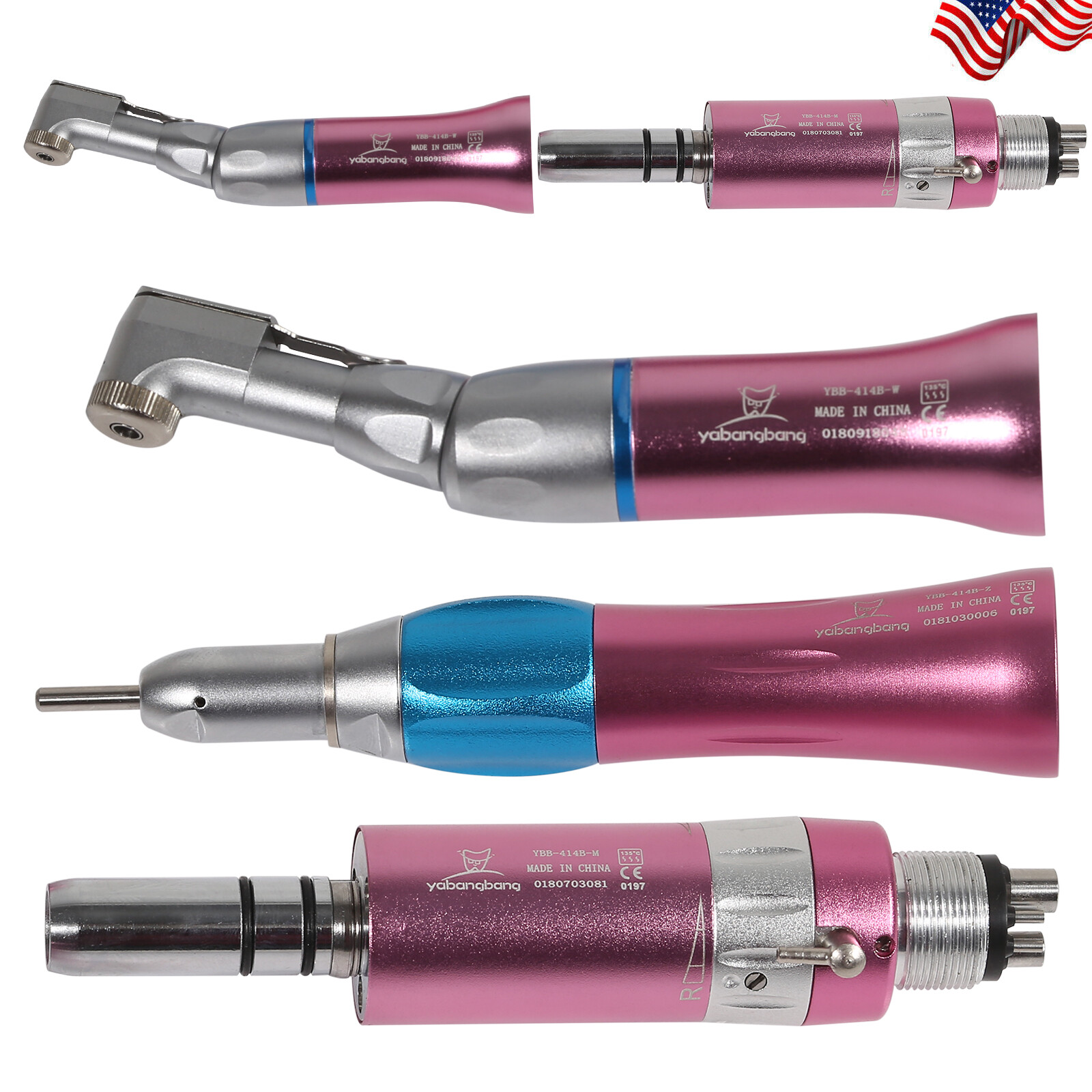 Estilo NSK Dental Latch Contra Angulo Baja Velocidad Pieza de Mano Handpiece PK