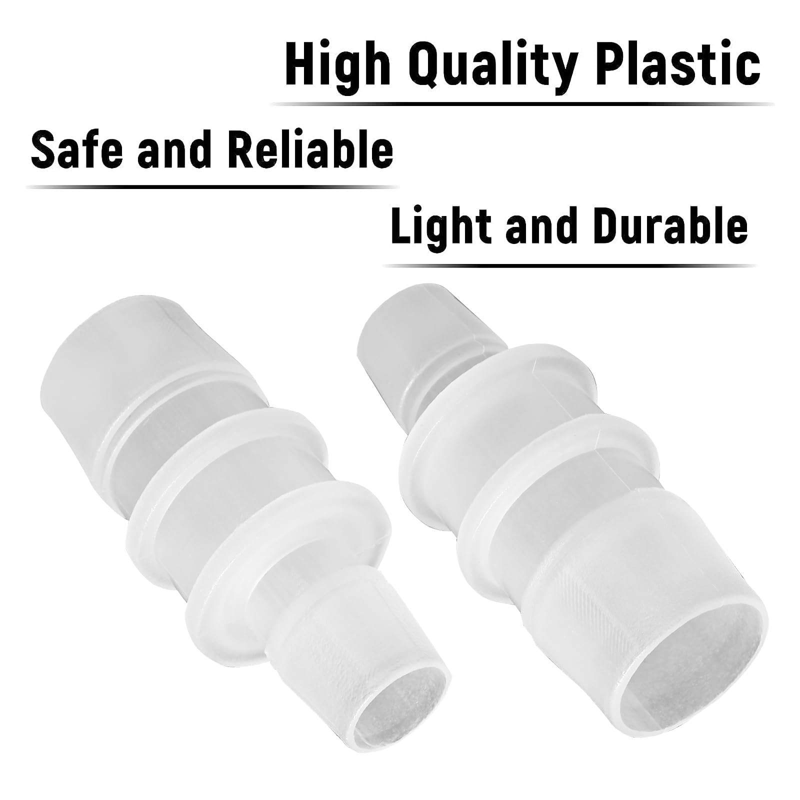 2 Pcs Plastic Hose Barb Reducer Fitting, 3/4″ to 1/2″ Hose Barb Union Adapter…