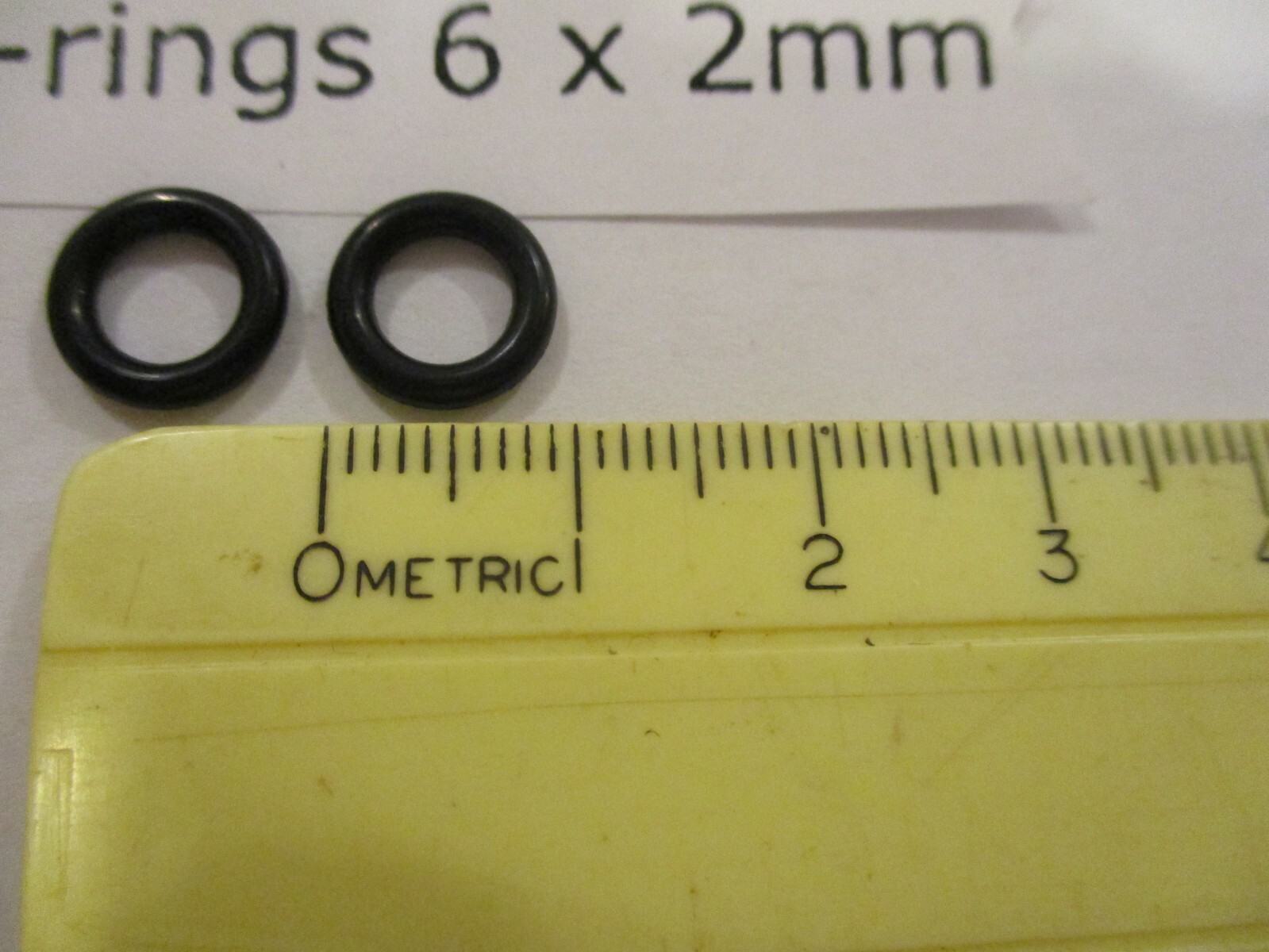 6mm ID x 10mm OD x 2mm thick O-ring. Buna-70. Quan 5.