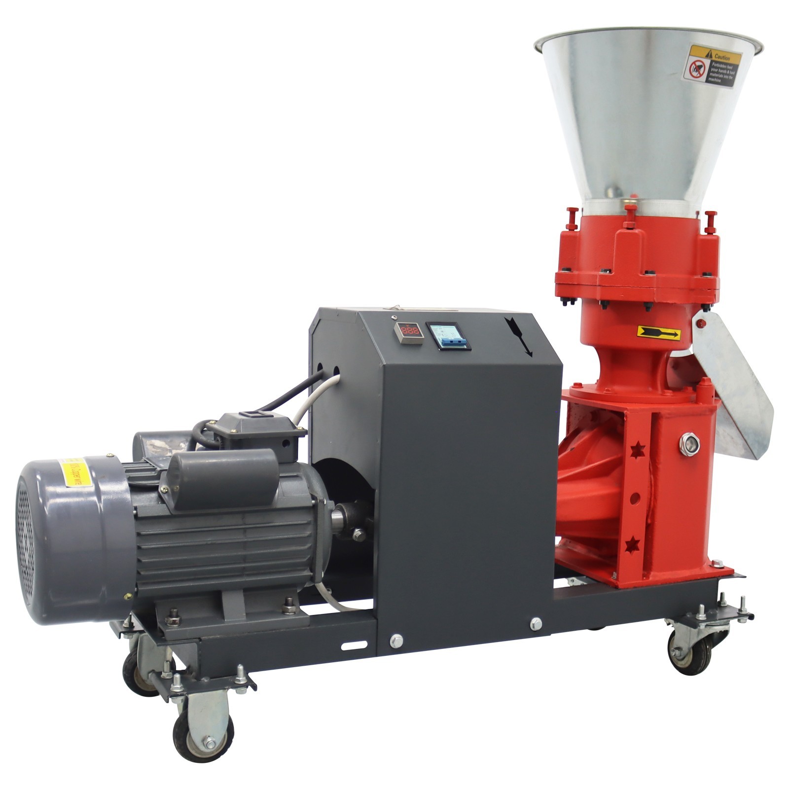 Feed Pellet Machine 3mm Feed Granulator Feed Pelletizer 4 Head Press Roller 220V