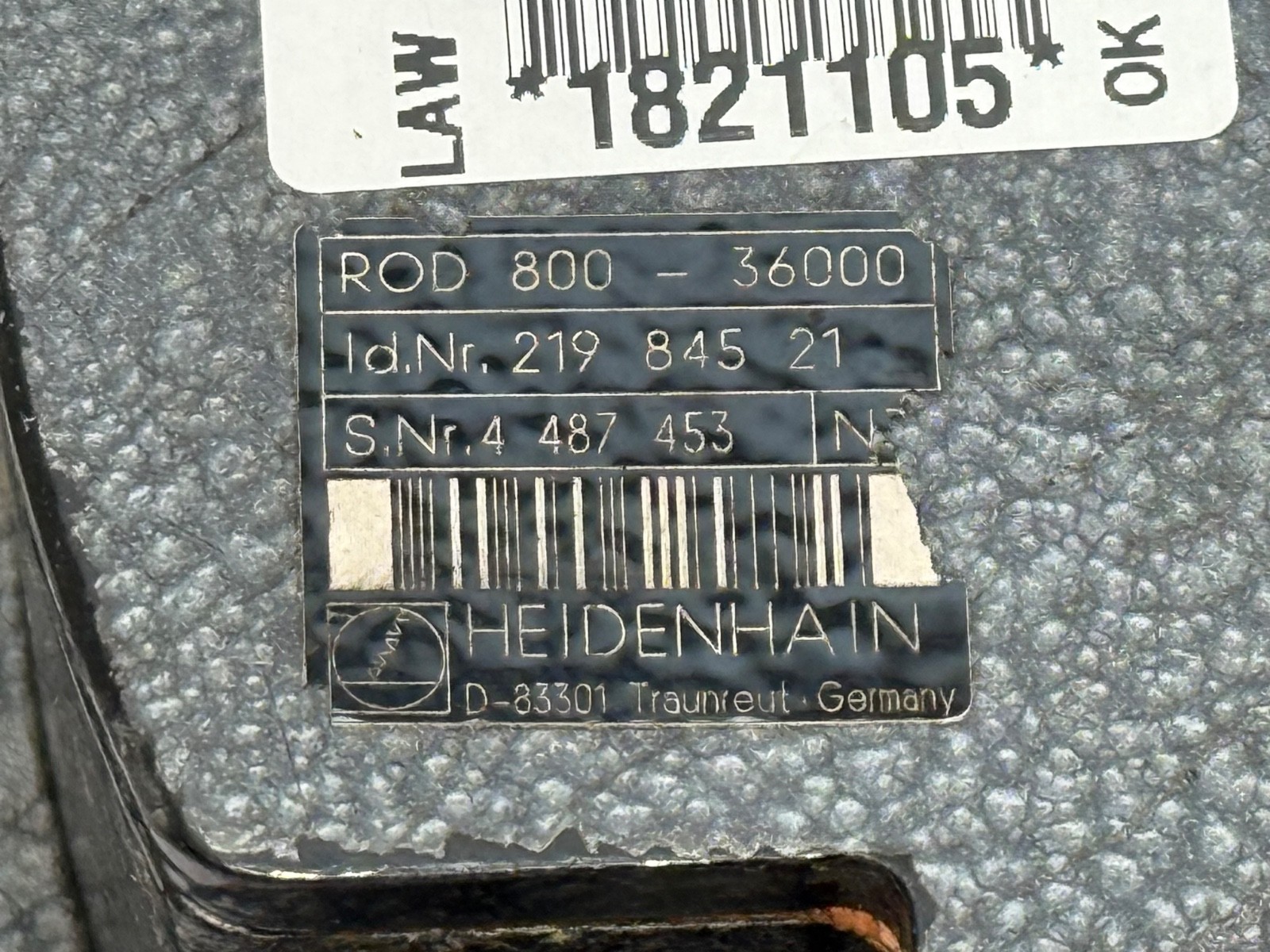Heidenhain ROD-800-36000 Rotary Encoder 219-845-21