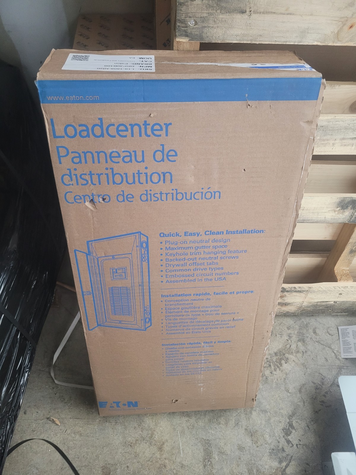 Eaton 100A Main Breaker Loadcenter BRP30B100 120/240V 1PH 30SP NEMA 1 AL Bus
