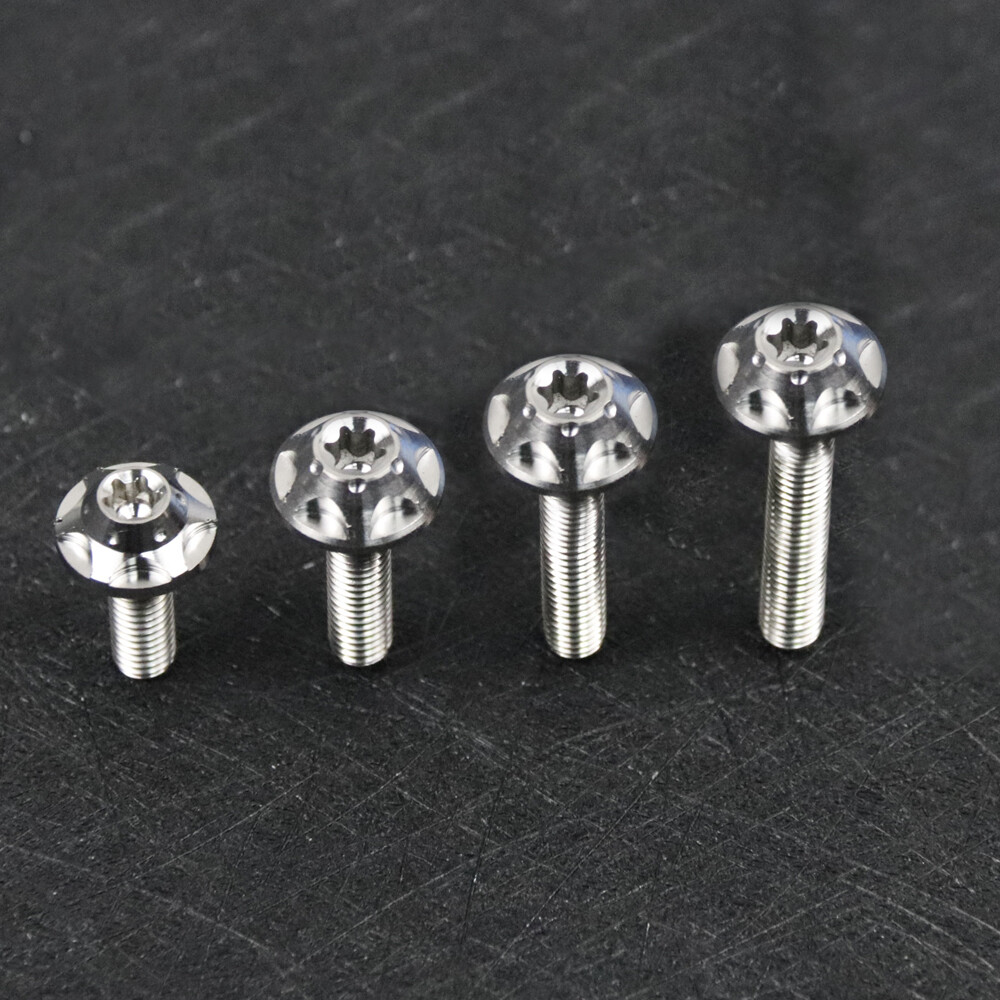 M5x15/20/25/30mm titanium screws ti CNC Milling flower Inner Torx bolts Grade 5
