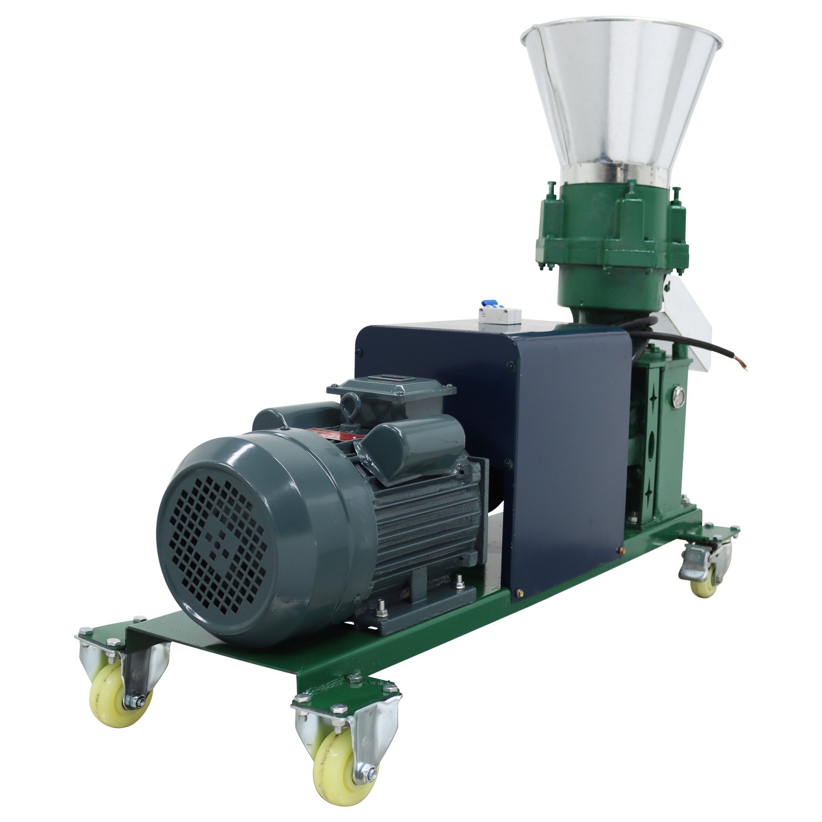 4Roller 2mm Animal Feed Pellet Mill Machine Fodder Pelletizer 150-200KG/h 220V