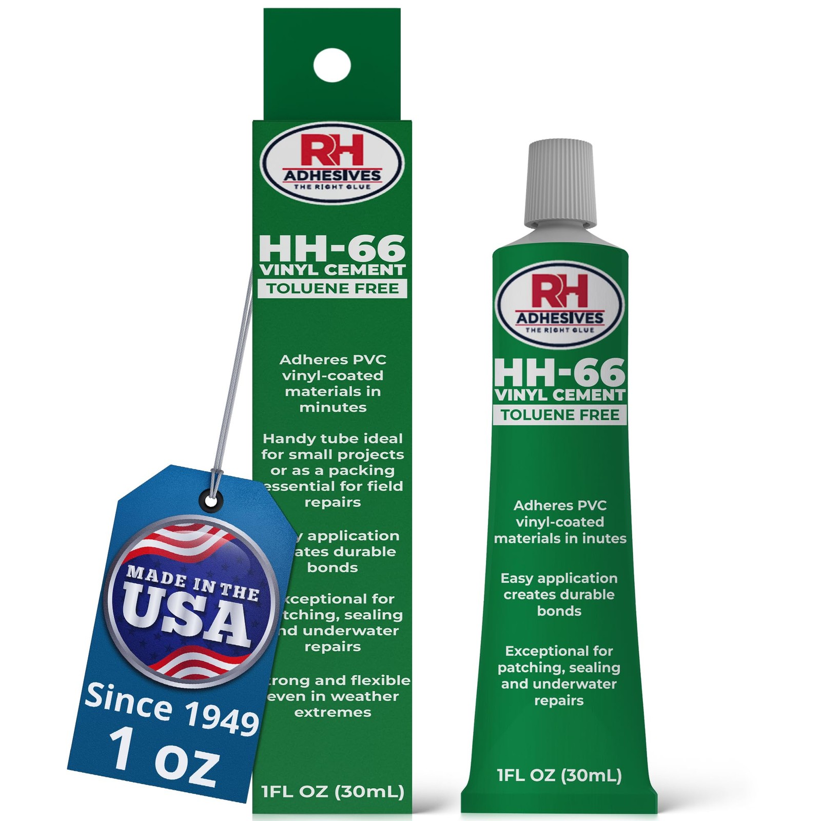 HH-66 Toluene Free Vinyl Cement 1 oz – Adhesive, 1 oz, Clear