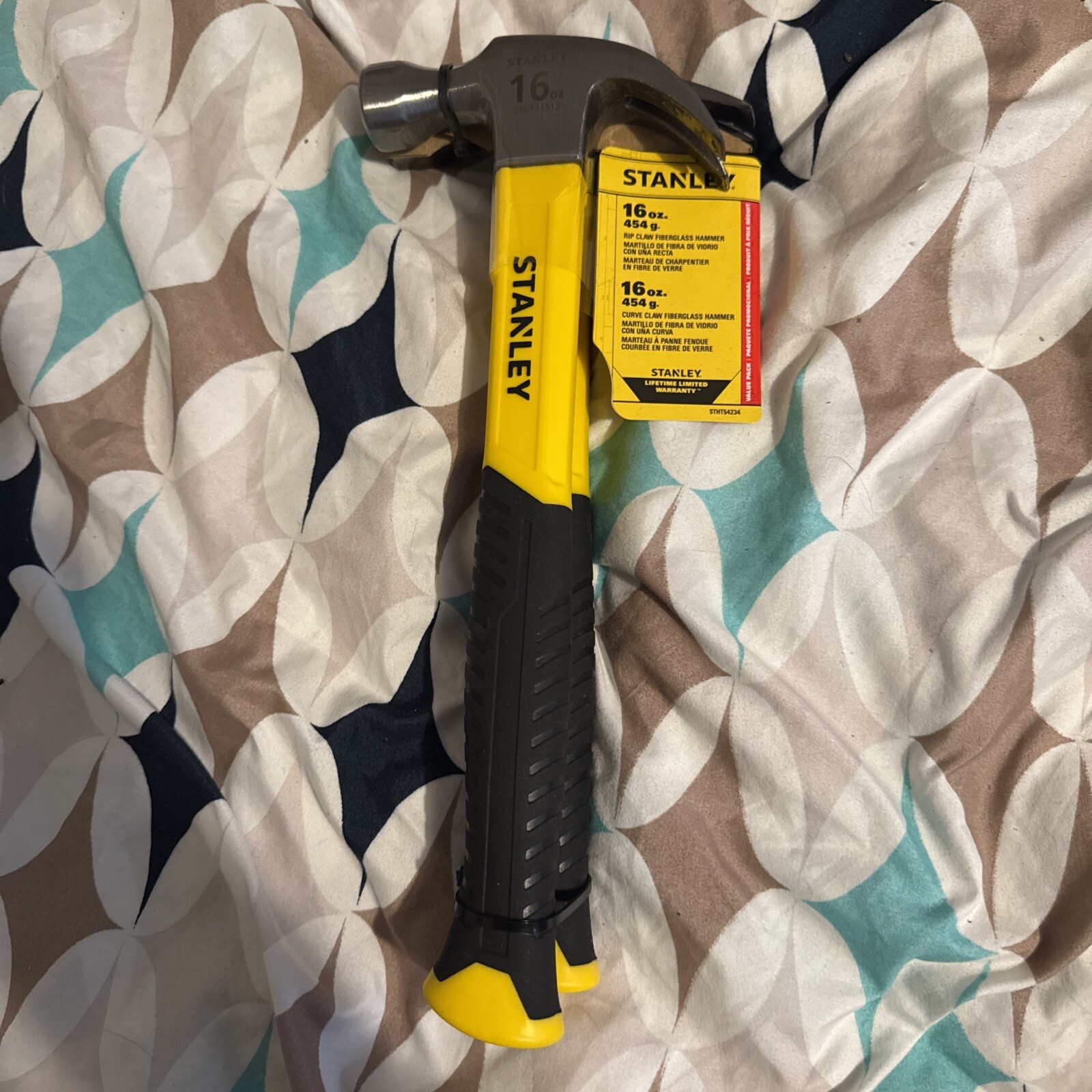 Stanley 2 Piece 16 oz Curve And Rip Claw Hammer Limited Lifetime Warranty