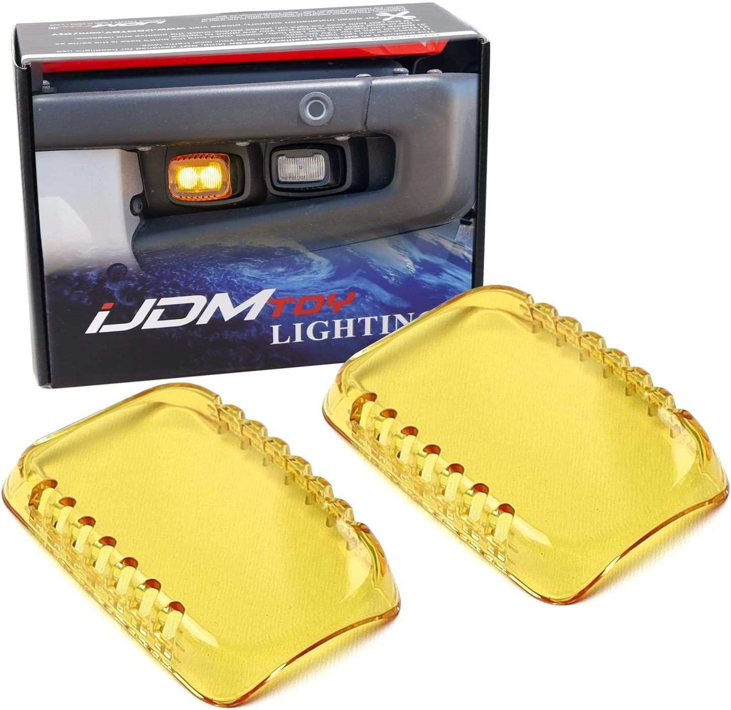 Selective Yellow LED Fog Light Shield Covers for 2021-Up Ford F-150 Raptor