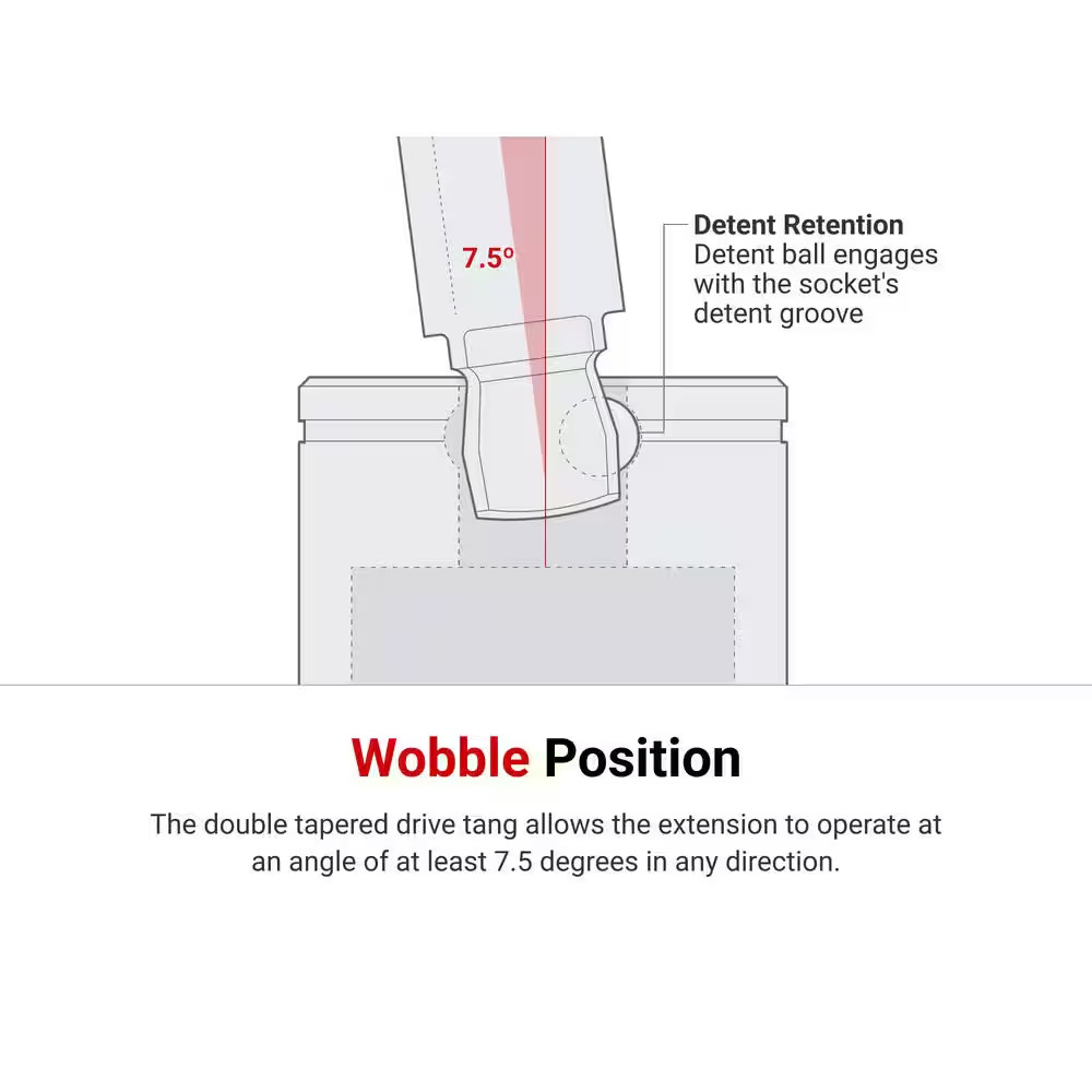 1/4 In. Drive X 9 In. Wobble Extension