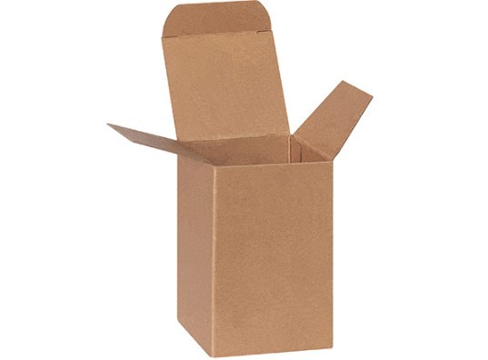 3 x 3 x 4 Heavy Duty Kraft Reverse Tuck Folding Shipping Cartons 500/Case