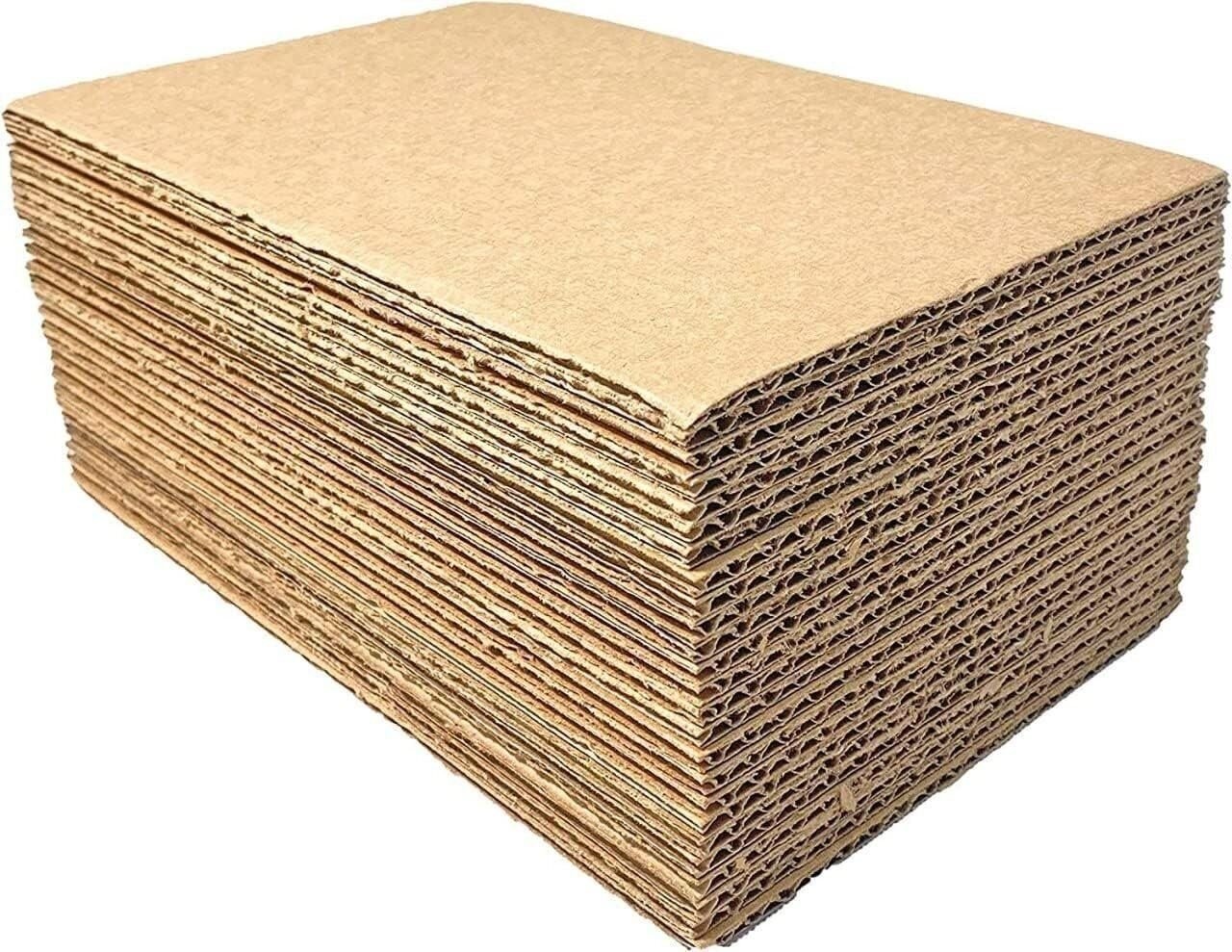 25 8.5×11 Cardboard Corrugated Pads Inserts Filler Sheet 8.5 x 11
