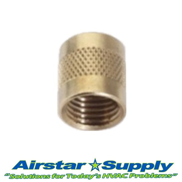 1/4″ Flare Cap Round Brass w/ Neoprene O-Ring Seal • USA MADE • Pack of (25)