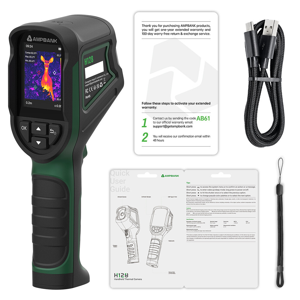 AMPBANK Handheld Thermal Imager IR Infrared Imaging Camera With 2.8″ LCD Screen