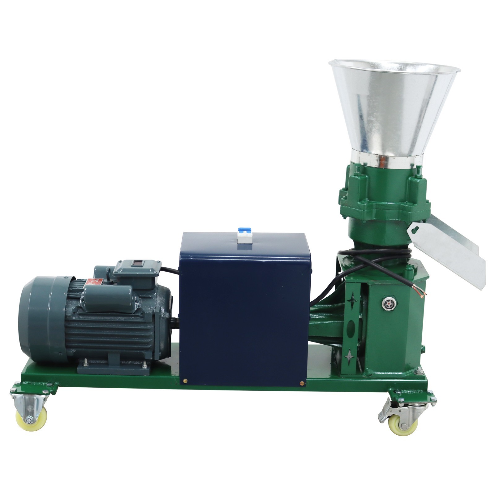 4Roller 2mm Animal Feed Pellet Mill Machine Fodder Pelletizer 150-200KG/h 220V