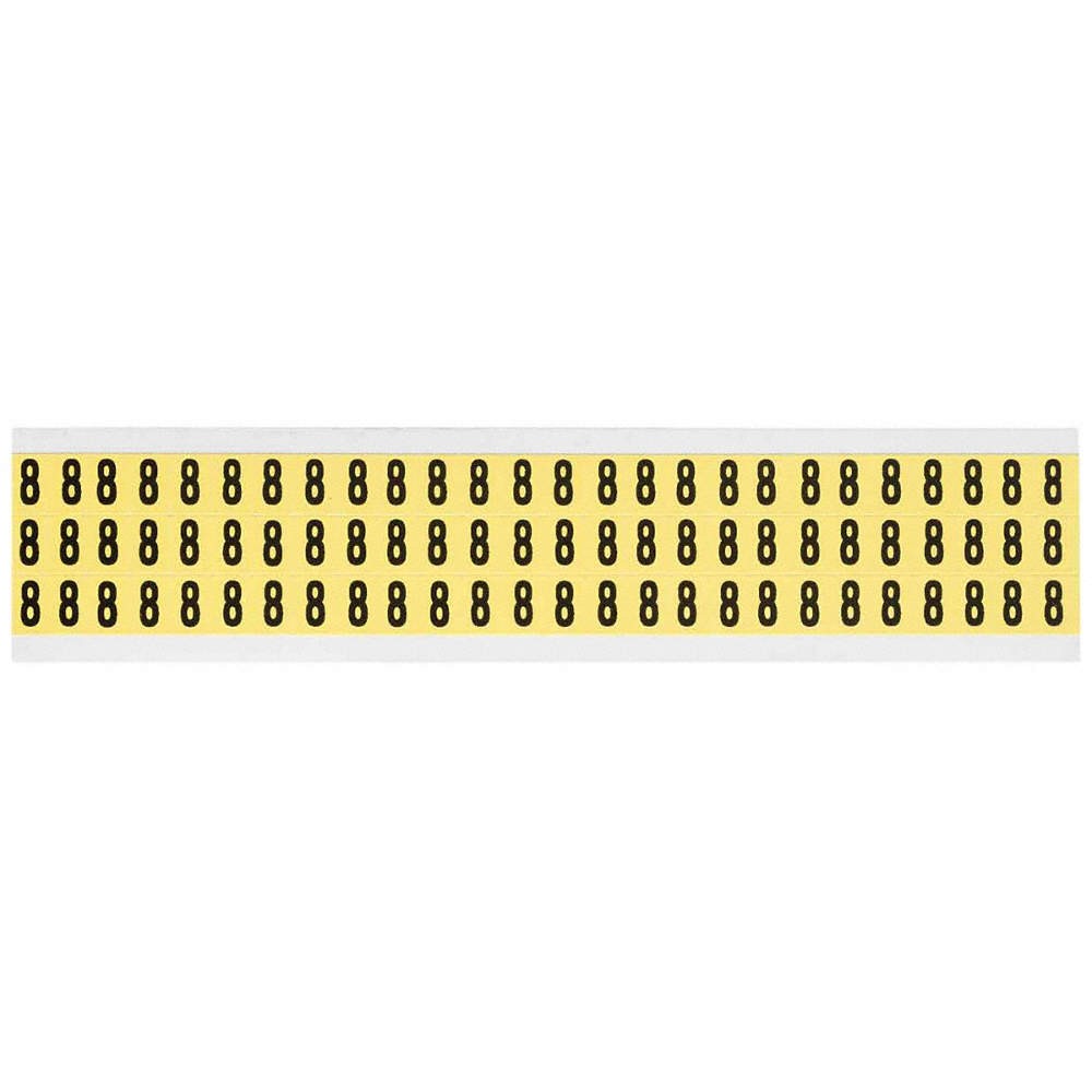 BRADY 3410-8 Number Label,8,1/2in.Hx11/32in.W,Vinyl 32MF40