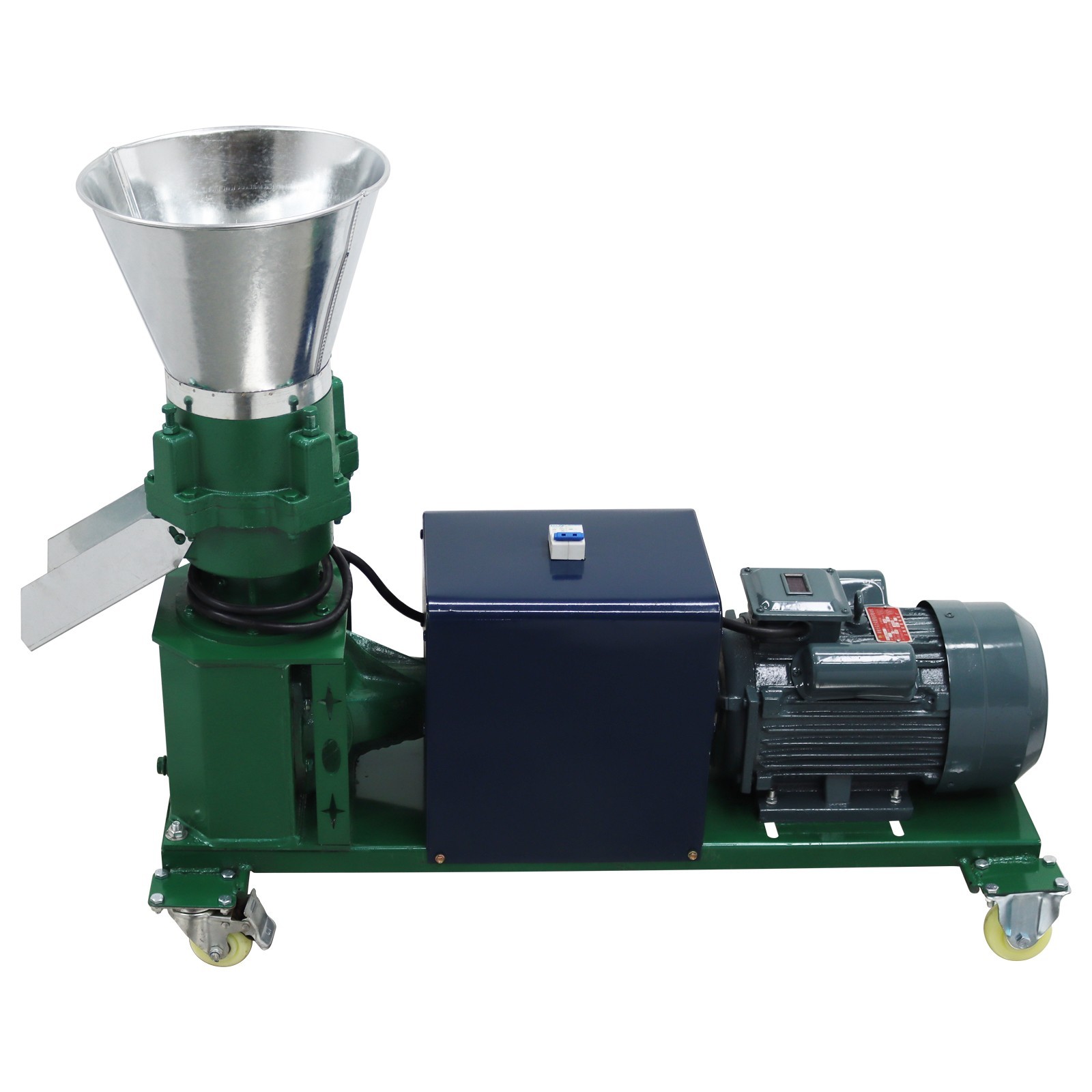 4Roller 2mm Animal Feed Pellet Mill Machine Fodder Pelletizer 150-200KG/h 220V