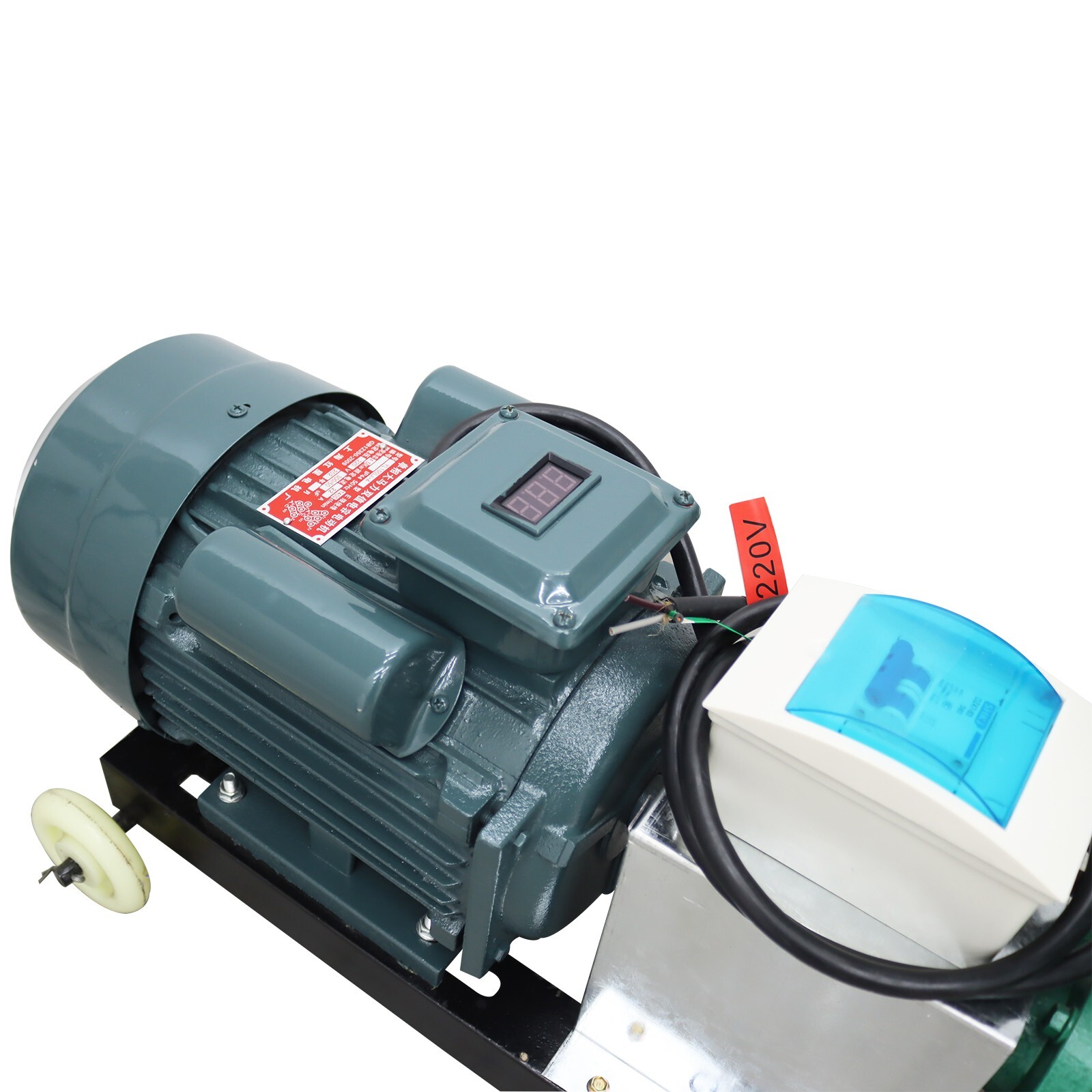 2mm Animal Feed Pellet Mill Machine Poultry Livestock 200kg/h 3 Rollers 220V