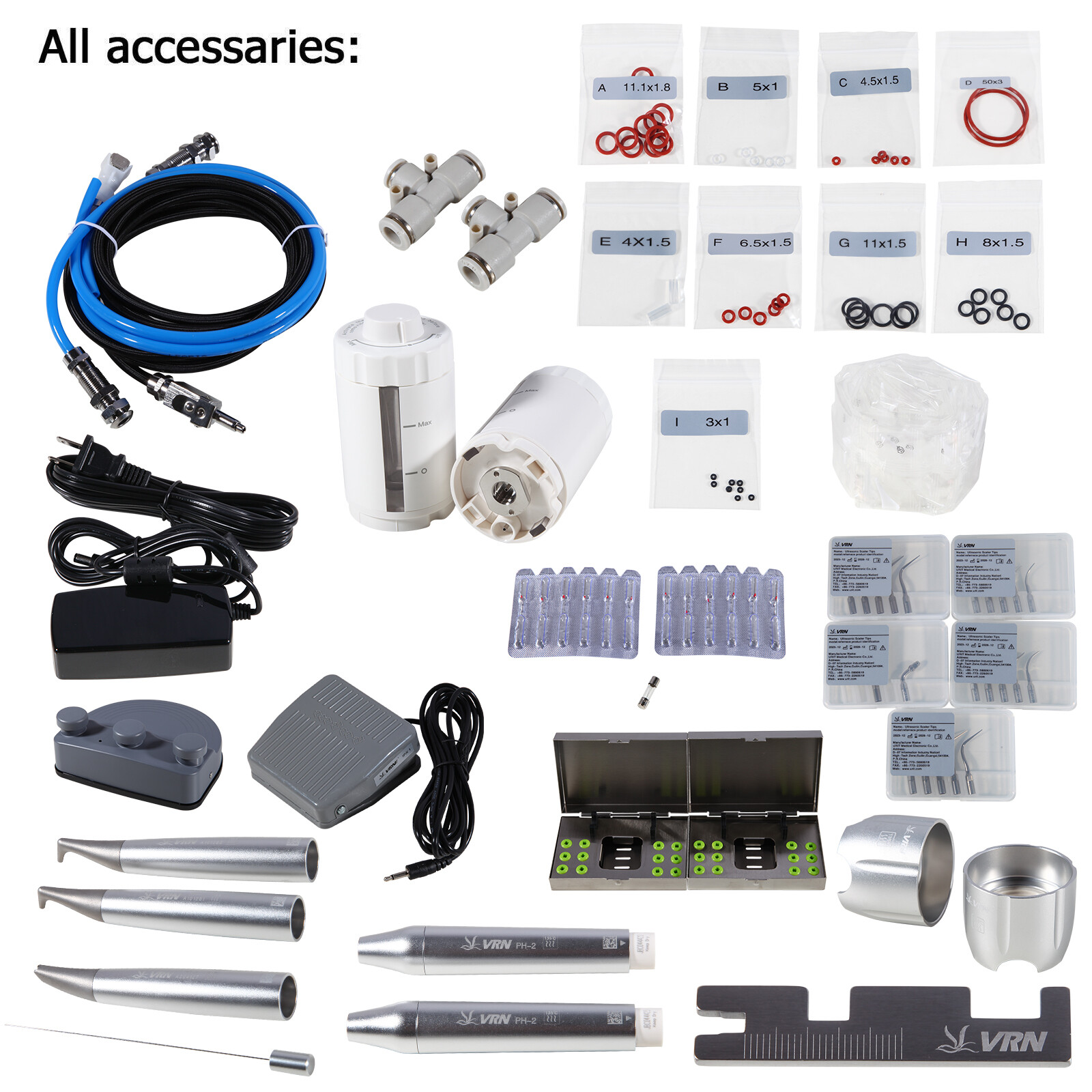 Dental Ultrasonic Scaler AIRFLOW EMS Prophylaxis Piezo Prophy Polisher 6 In1 US