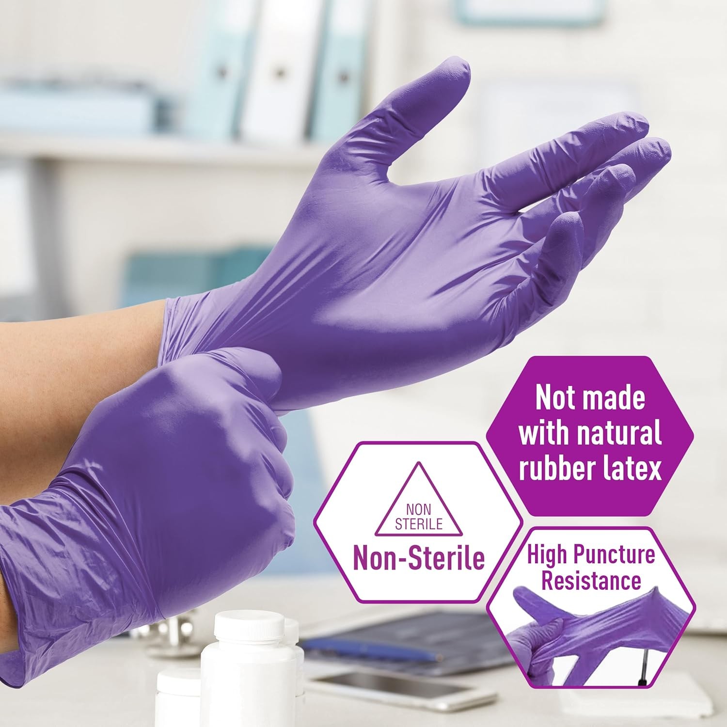 MedPride Powder-Free Nitrile Exam Gloves, X-Large (Pack of 1000), White