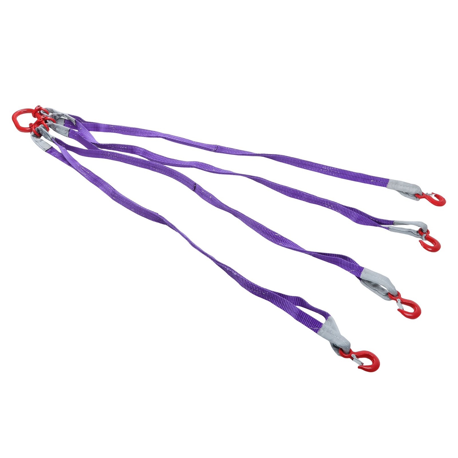 6600LBS Capacity 5FT Lifting Slings with G80 4 Legs Grab Hook and Adjuster