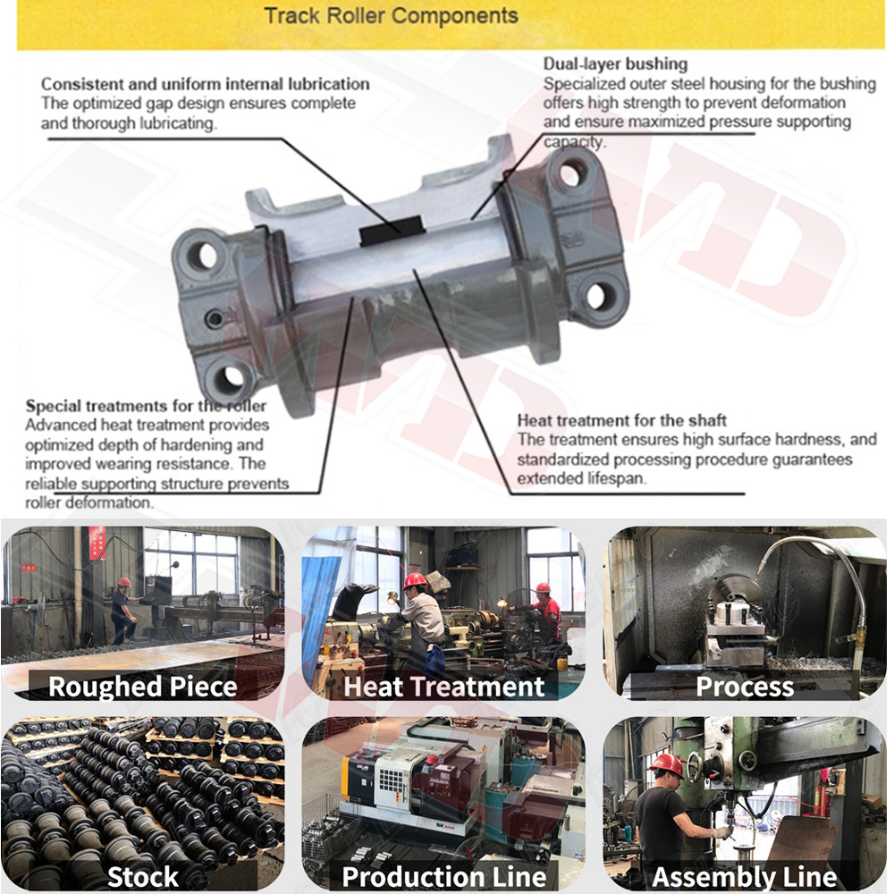 Bottom Roller Track Roller for Takeuchi TL8 Track Loader Heavy Duty