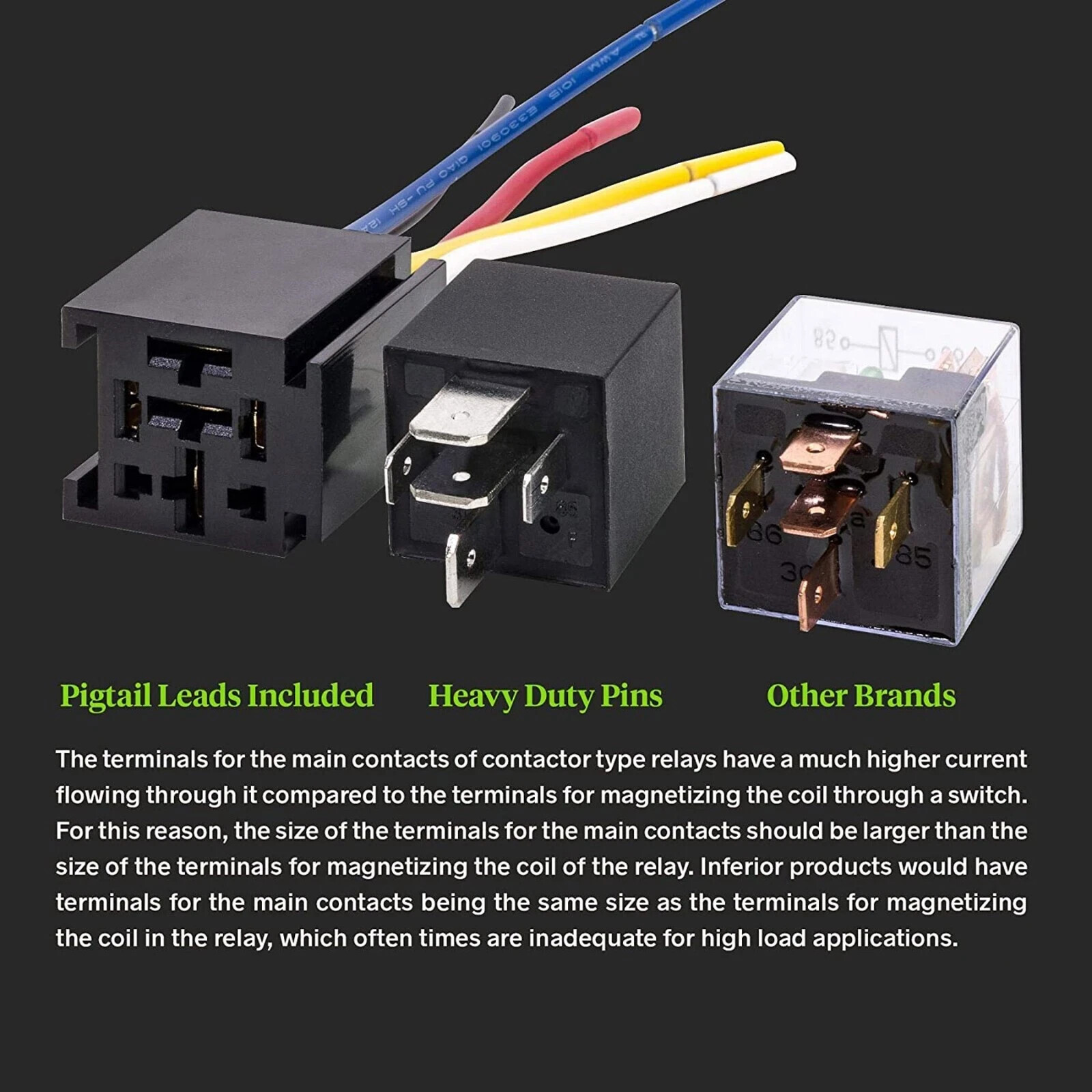 1/5/6/10*- 5Pin Car Automotive SPDT Relay Switch Harness Socket Waterproof DC12V