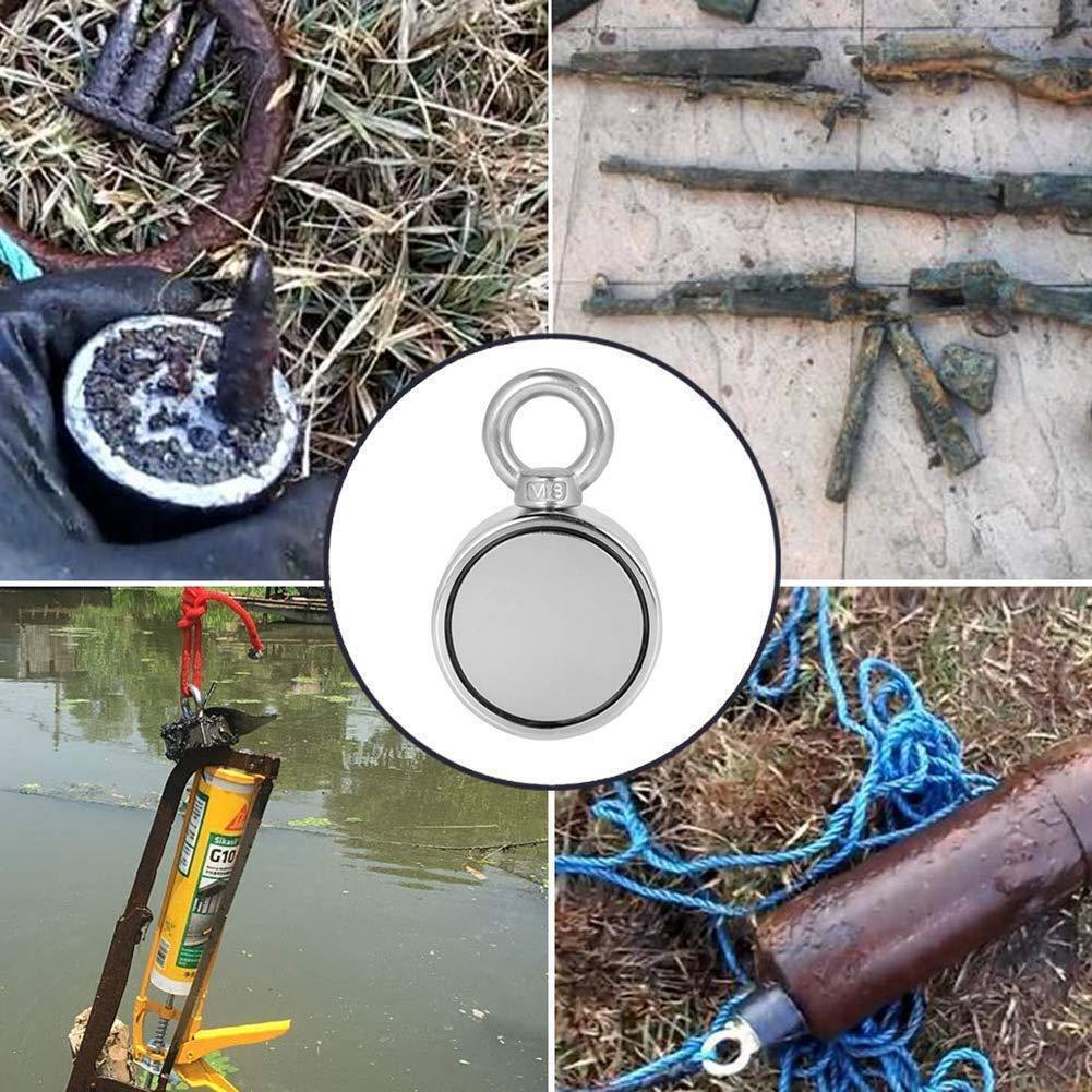 Neodymium Fishing Magnet Super Strong Pulling Force Searching Treasure Hunt Kit