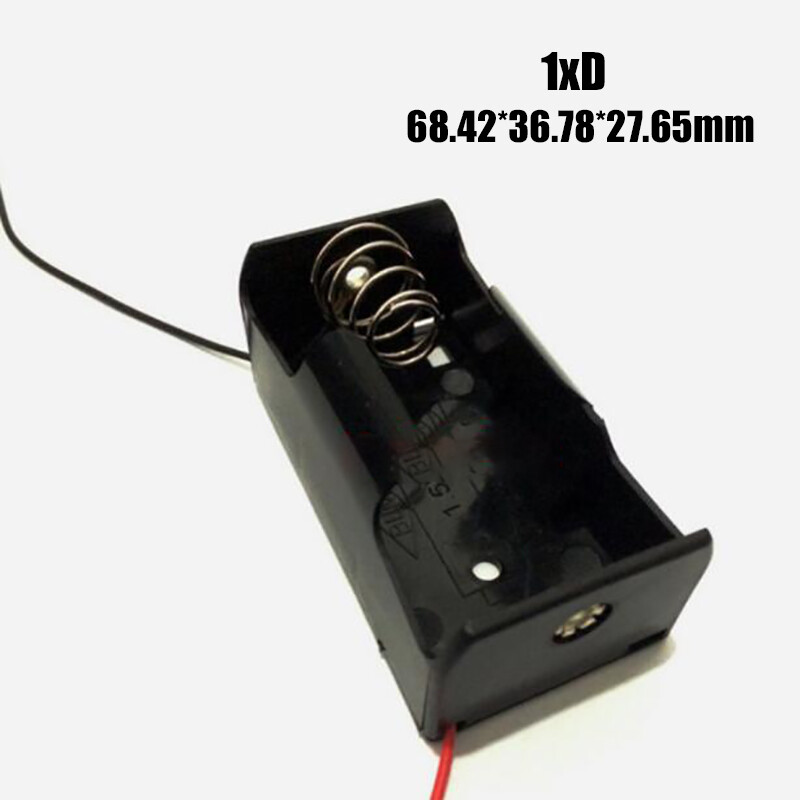 Battery Holder 1 2 3 4 6 8 x D / C / AA / AAA Cell Open Box Black With Wire