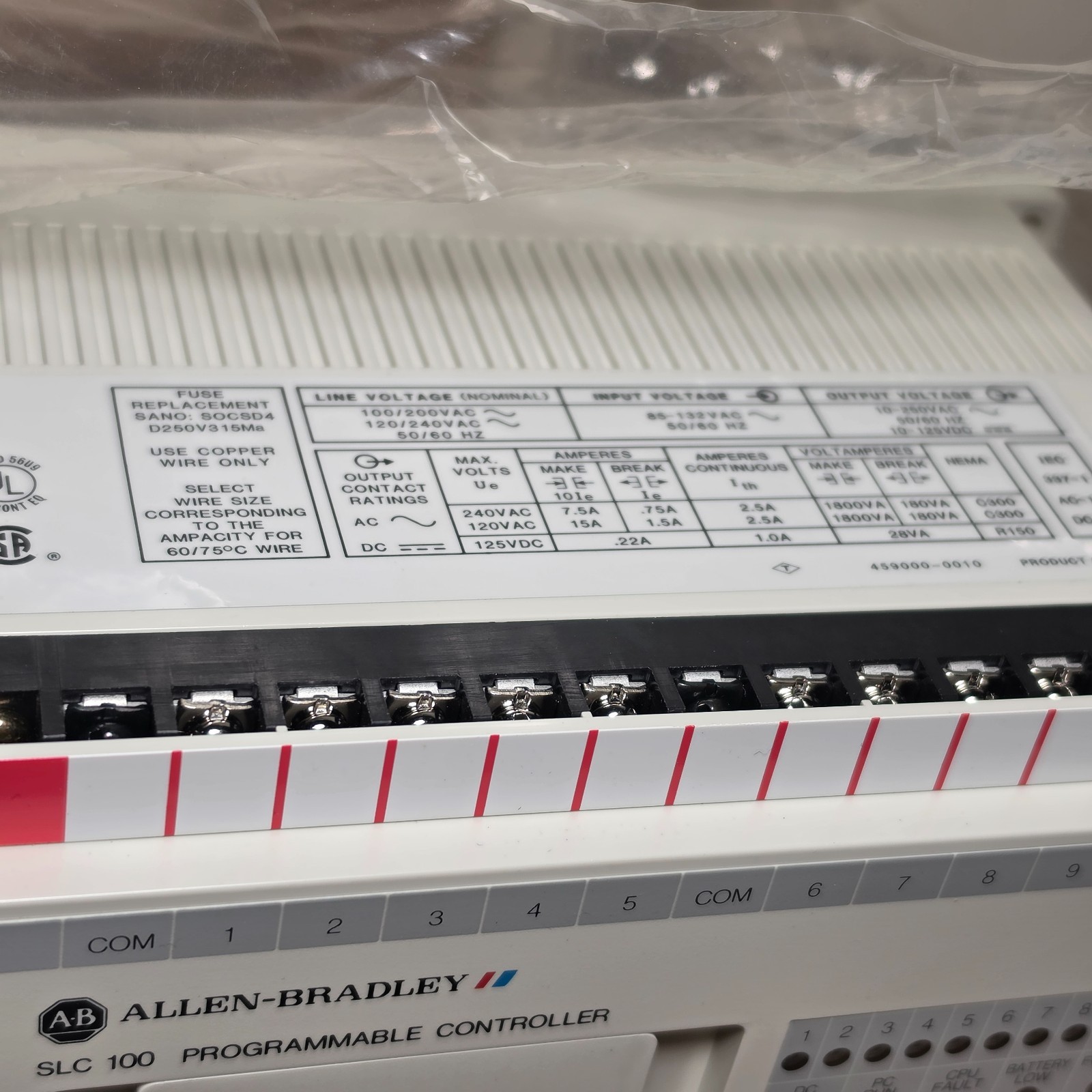 Allen Bradley 1745-LP101 SLC 100 Programmable Controller Processor Module 1745LP