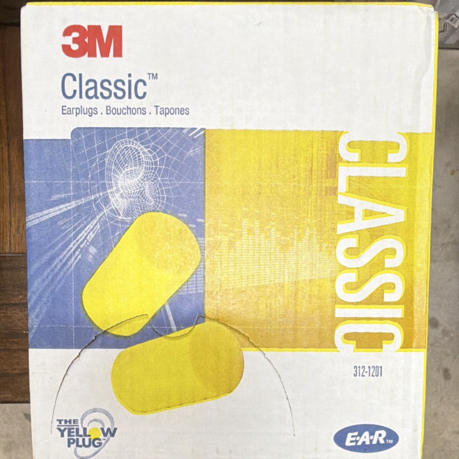 3M Classic 312-1201 Earplugs Industrial Hearing Protection