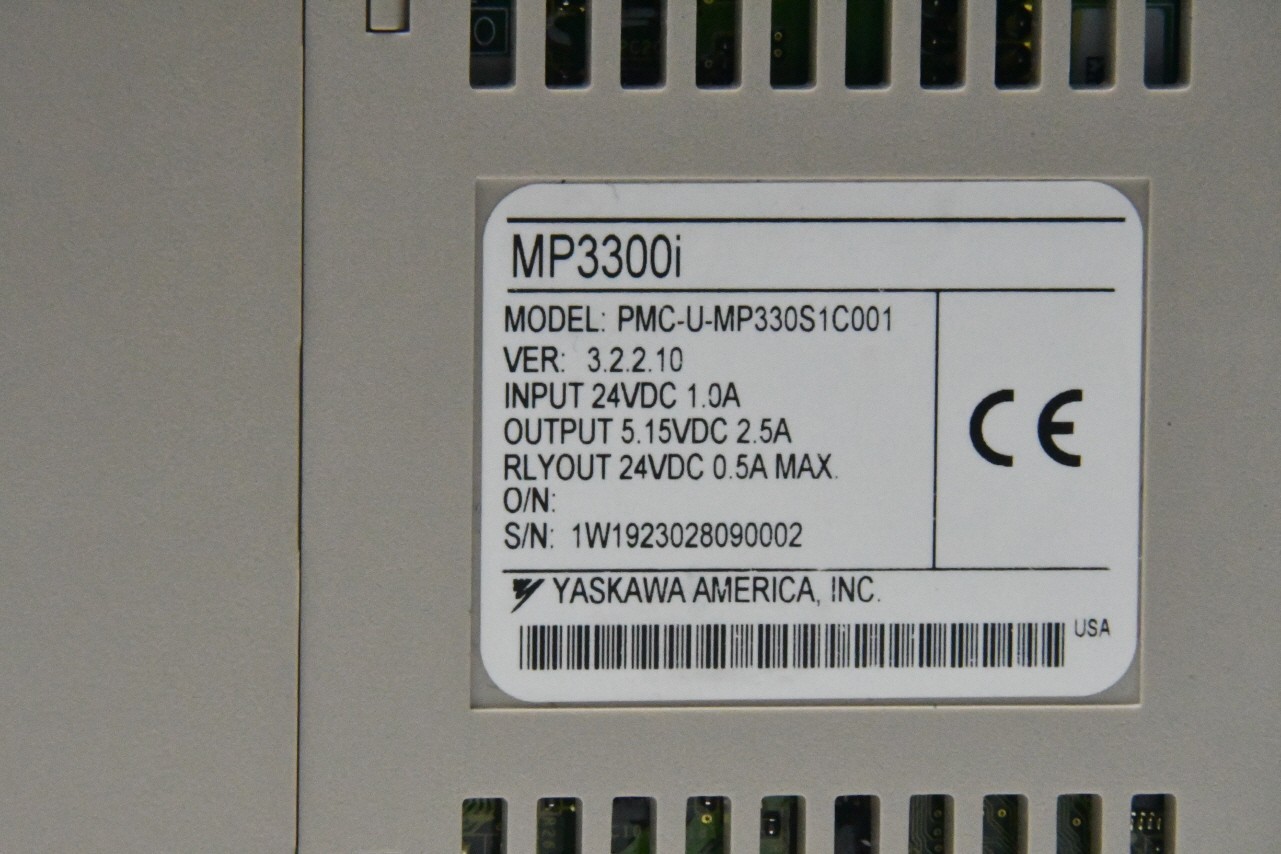 YASKAWA MP3300i MBU-304 LIO-Y1 PMC-U-MP330S1C001 Ver 3.2.2.10 PLC