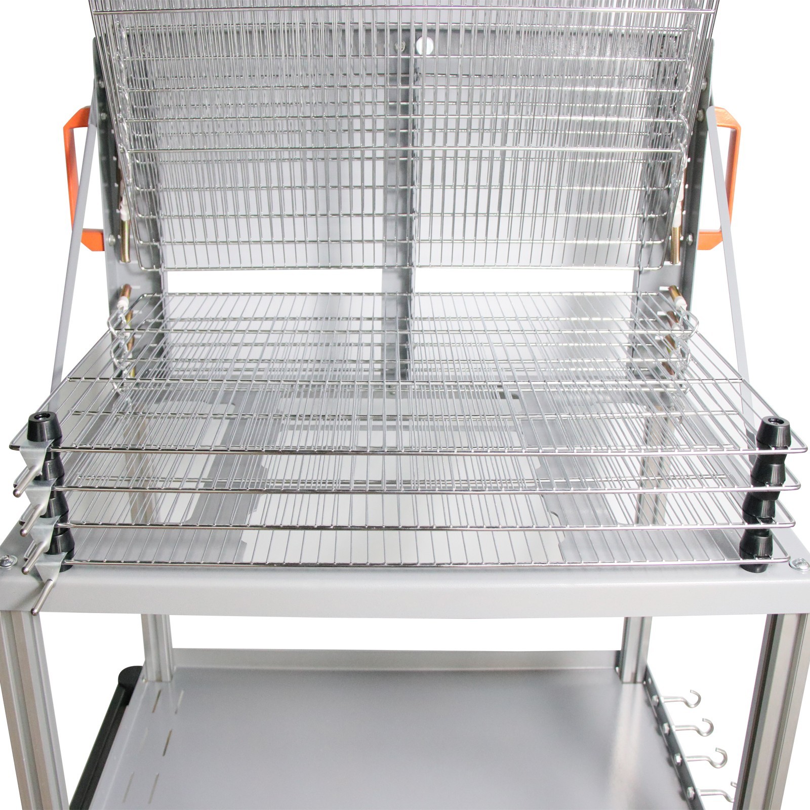 5-in-1 Multi-functional Combination Rack 4 Layers Drying Storage Holder w/Wheels