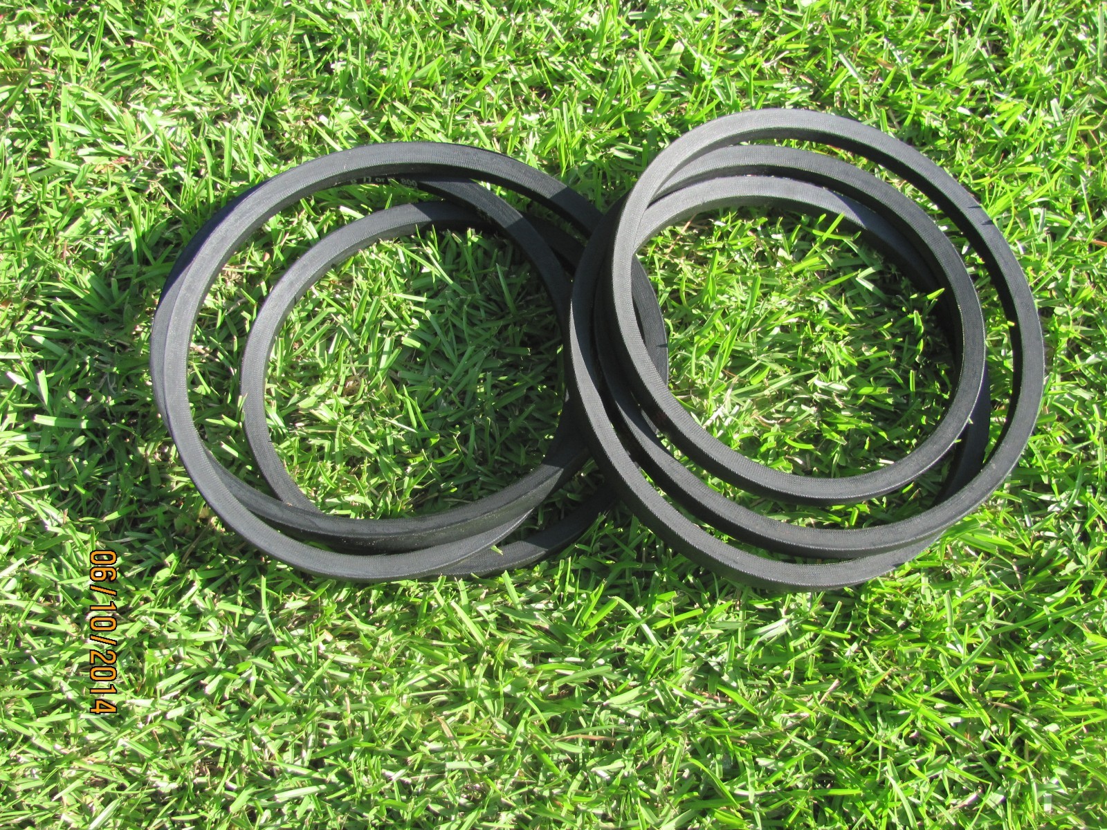 2 REPLACEMENT BELTS FOR SERVIS RHINO FM72 SIDE & REAR CUTS RHINO 00765482 765482