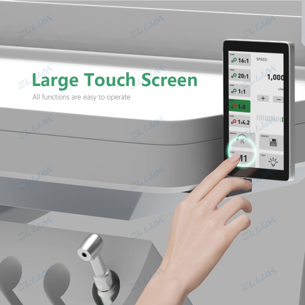 Dental Full Touch Screen Brushless Micromotor Built-in Electric Motor Portable