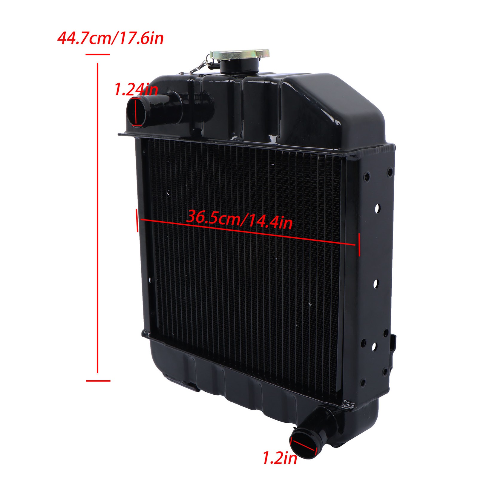 Aluminum Radiator For Kubota B6100 B7100 B6100HST-E B7100HST-DT 15553-72060