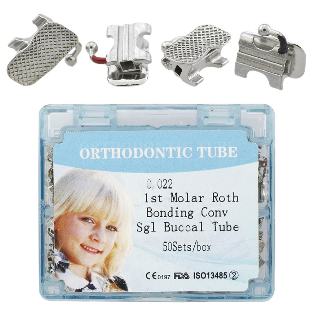tubos de ortodoncia Orthodontic Buccal Tubes Roth MBT 022 1st 2nd Molar Tube