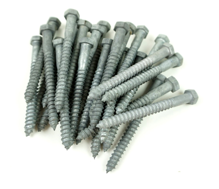 Everbilt 3/8 in. x 4 in. Hex Galvanized Lag Screw (25-Pack) CCL