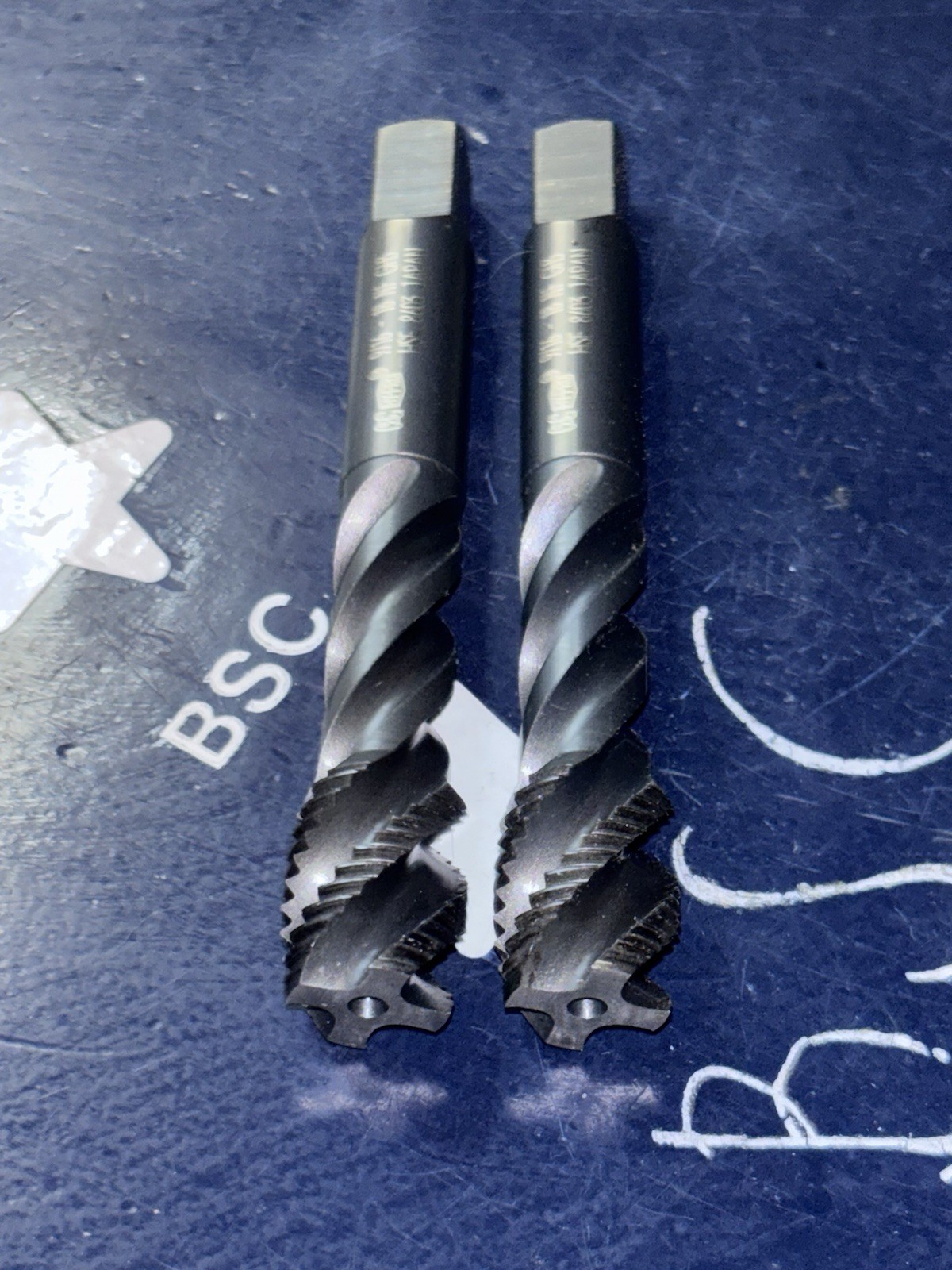 (2) OSG 9/16-18 PLUG TAP SPFL SPIRAL FLUTE HY-PRO 4FL NF GH3 HSE TWO TAPS
