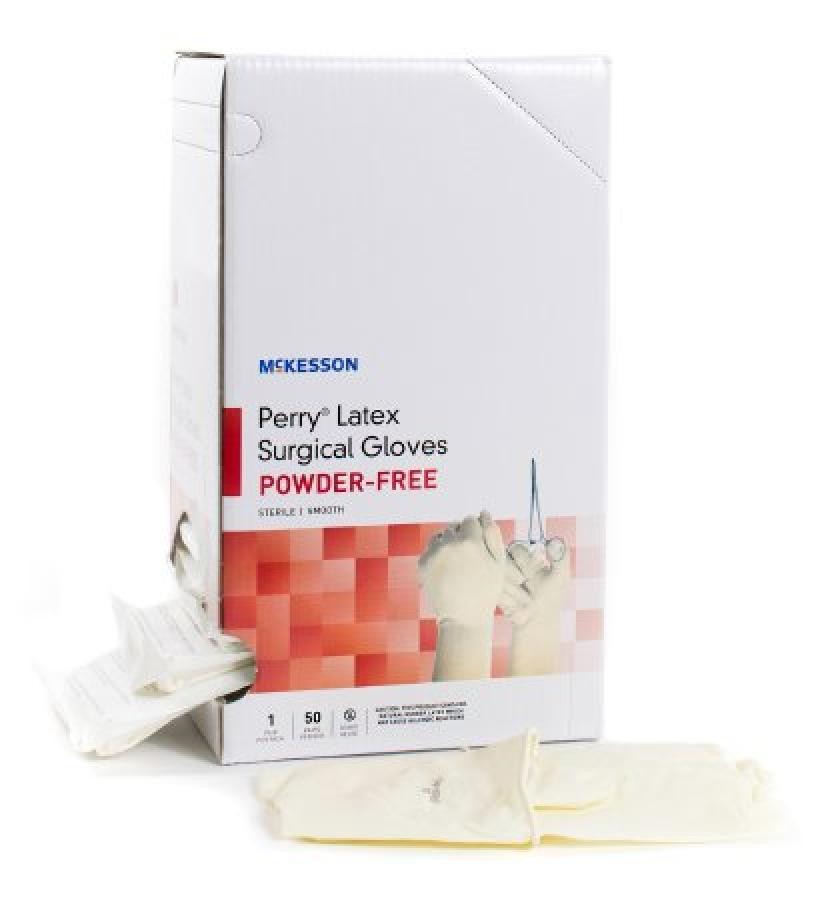 McKesson Perry Performance Plus Surgical Glove Size 7.5 Sterile Powder-free, 100