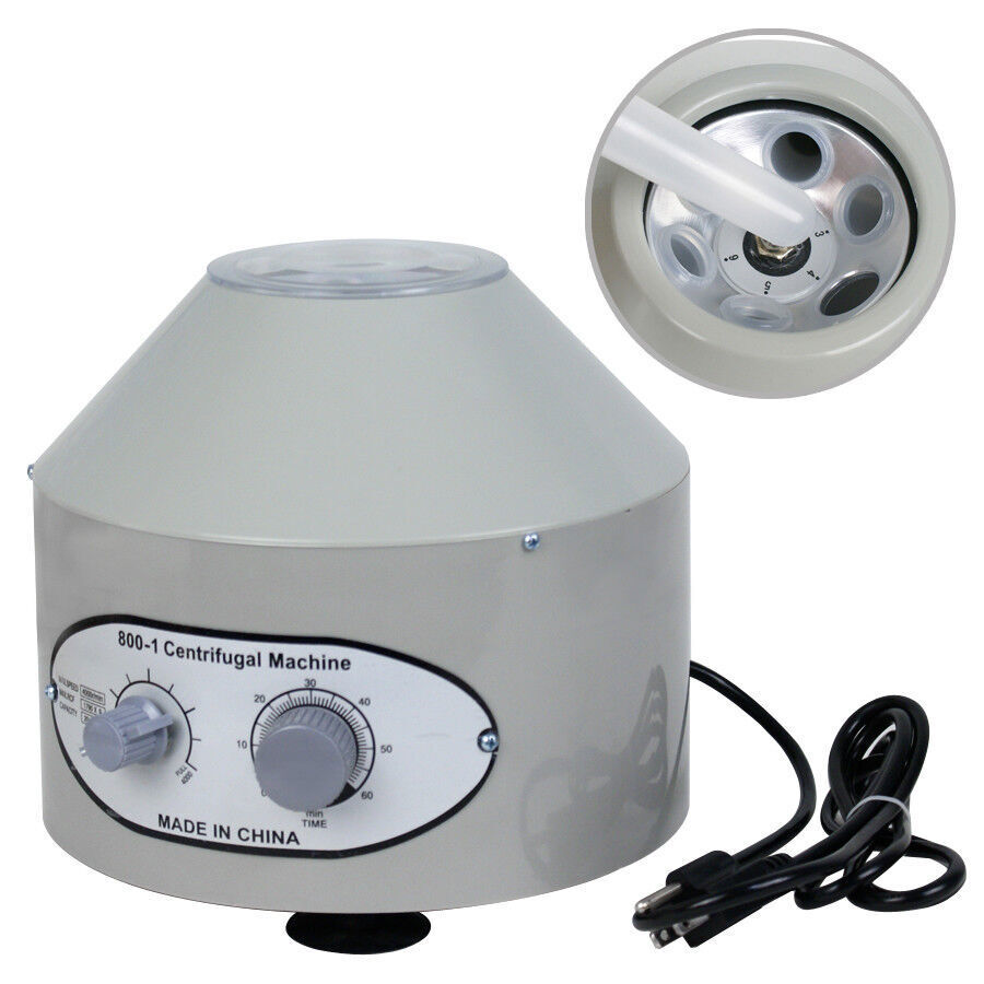 Desktop Electric Centrifuge 4000Rpm Laboratory Medical Practice w/ Timer 800-1