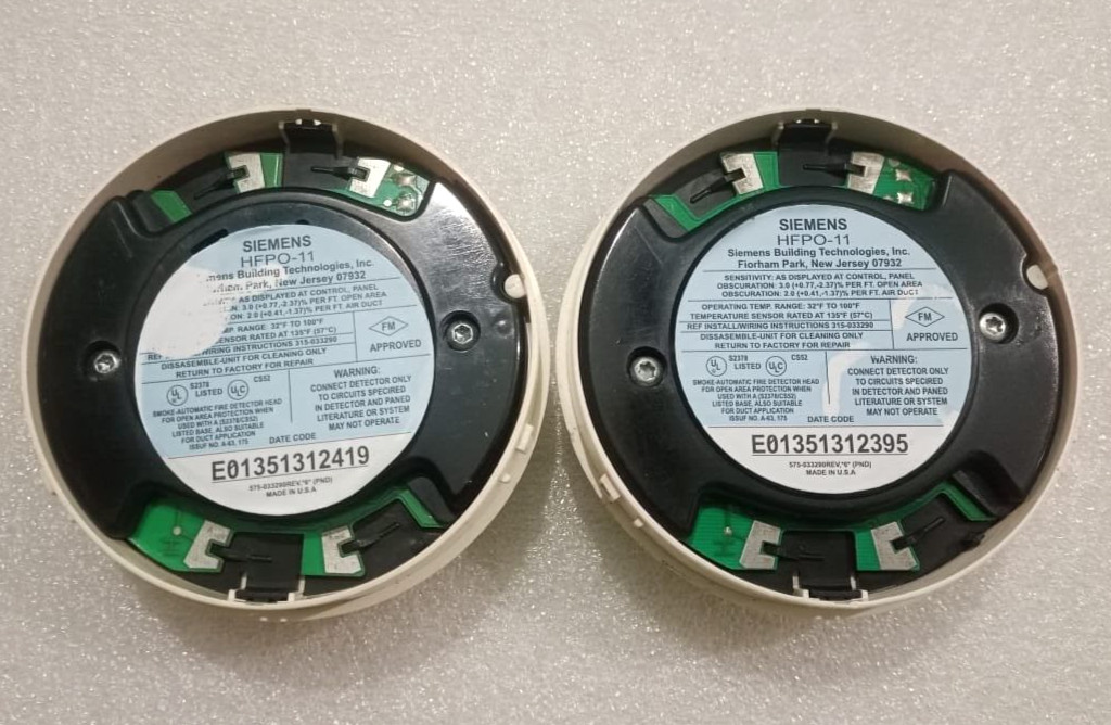 1x HFPO-11 Siemens Fire Alarms Detector with base HFPO11