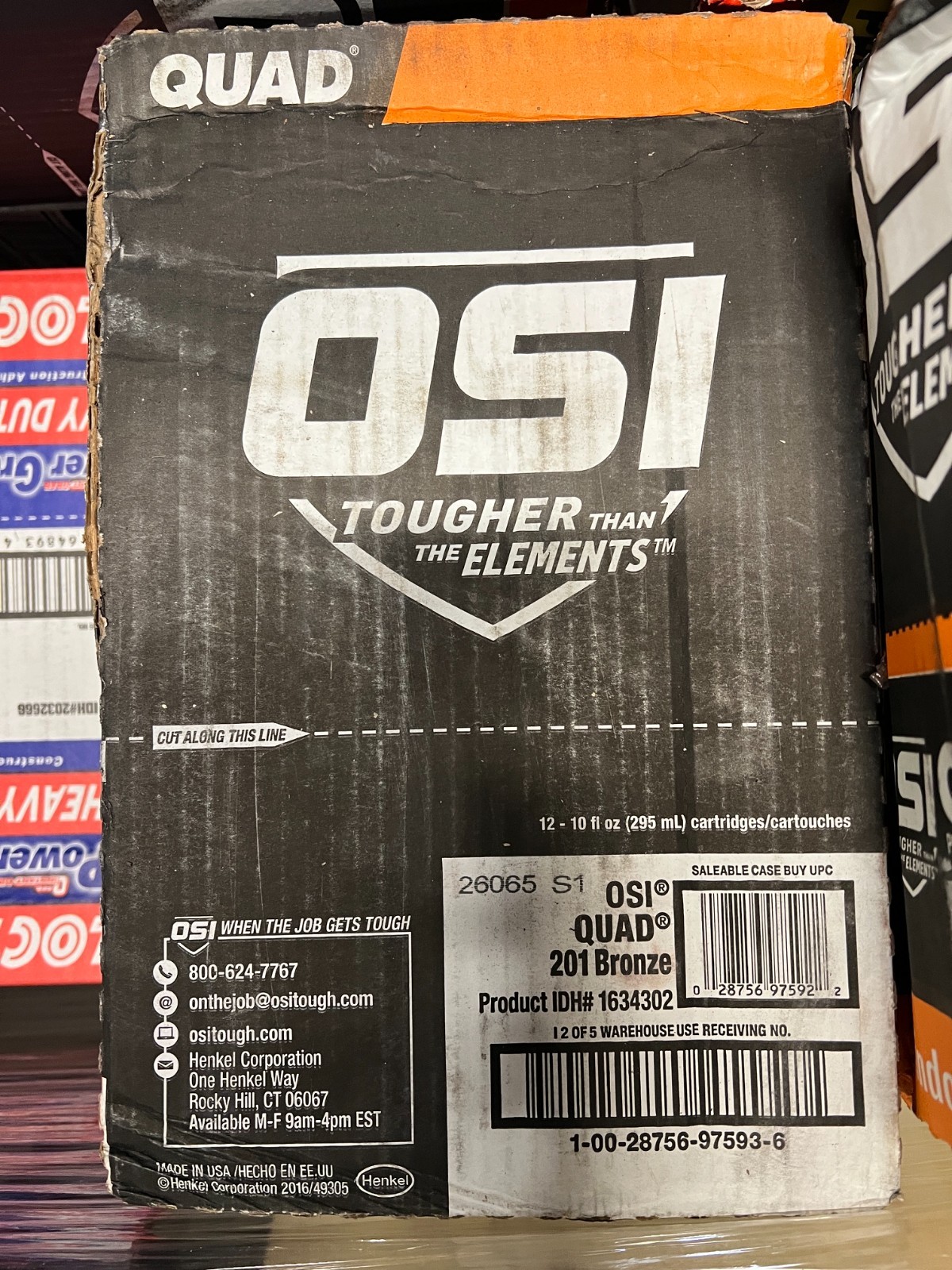 12-Pack OSI QUAD Advanced 10 oz. Bronze #201 Exterior, Window 1634302