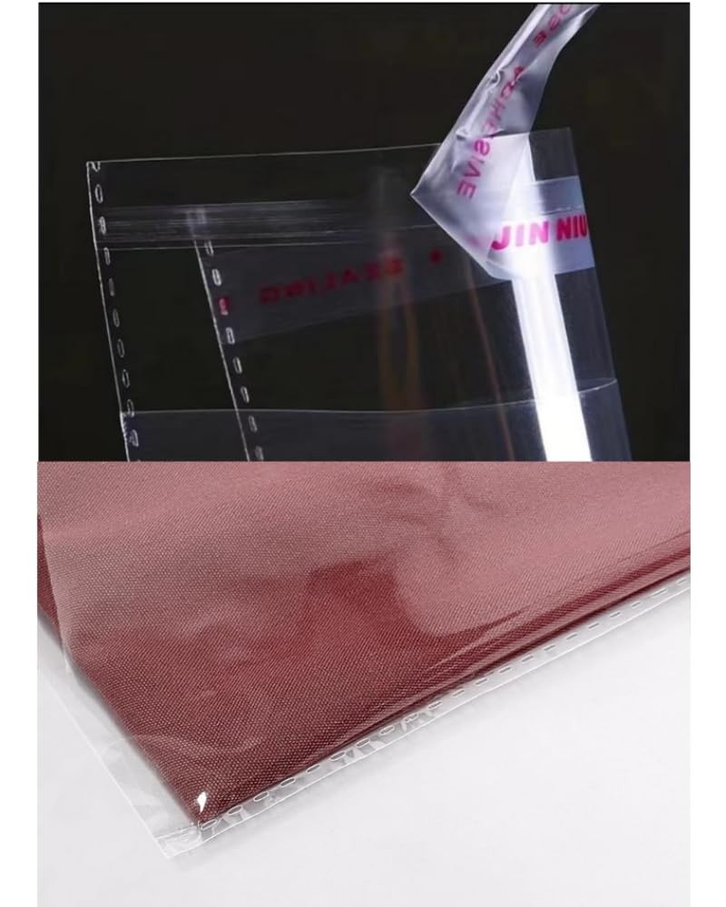 100 Pieces 9×12 Inch Clear Plastic Bags for Packaging, Clothing T-Shirts Str…