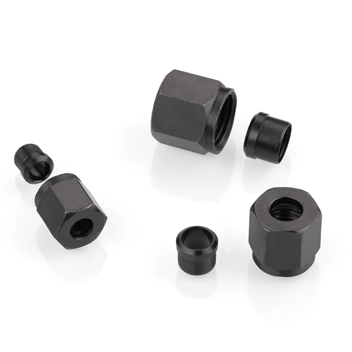 Carbon Steel (Nut+Card Core) Compression Fitting Accessory For 4mm-28mm OD Tube