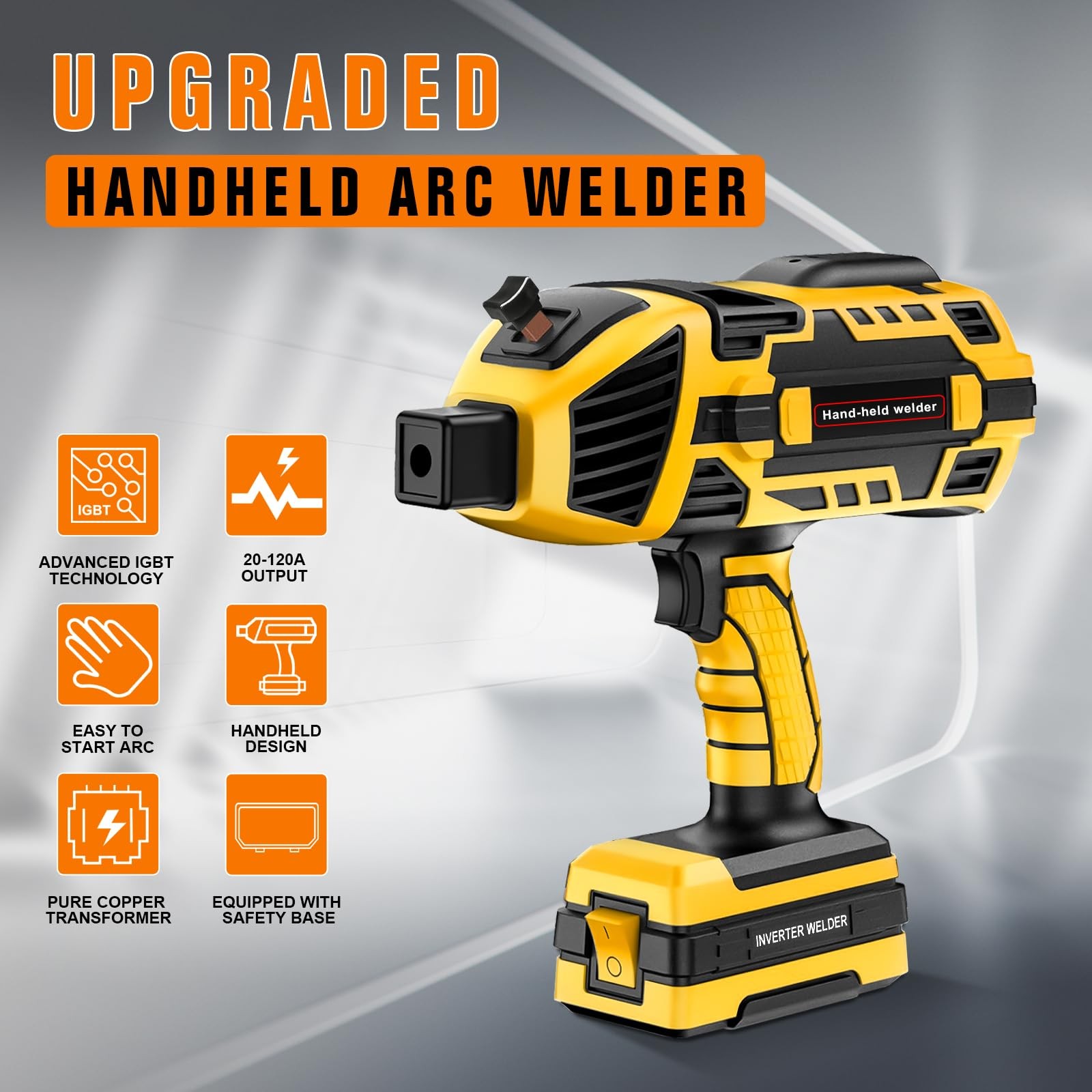 YesRight Handheld Welding Machine 110V 120A Portable handheld, Yellow