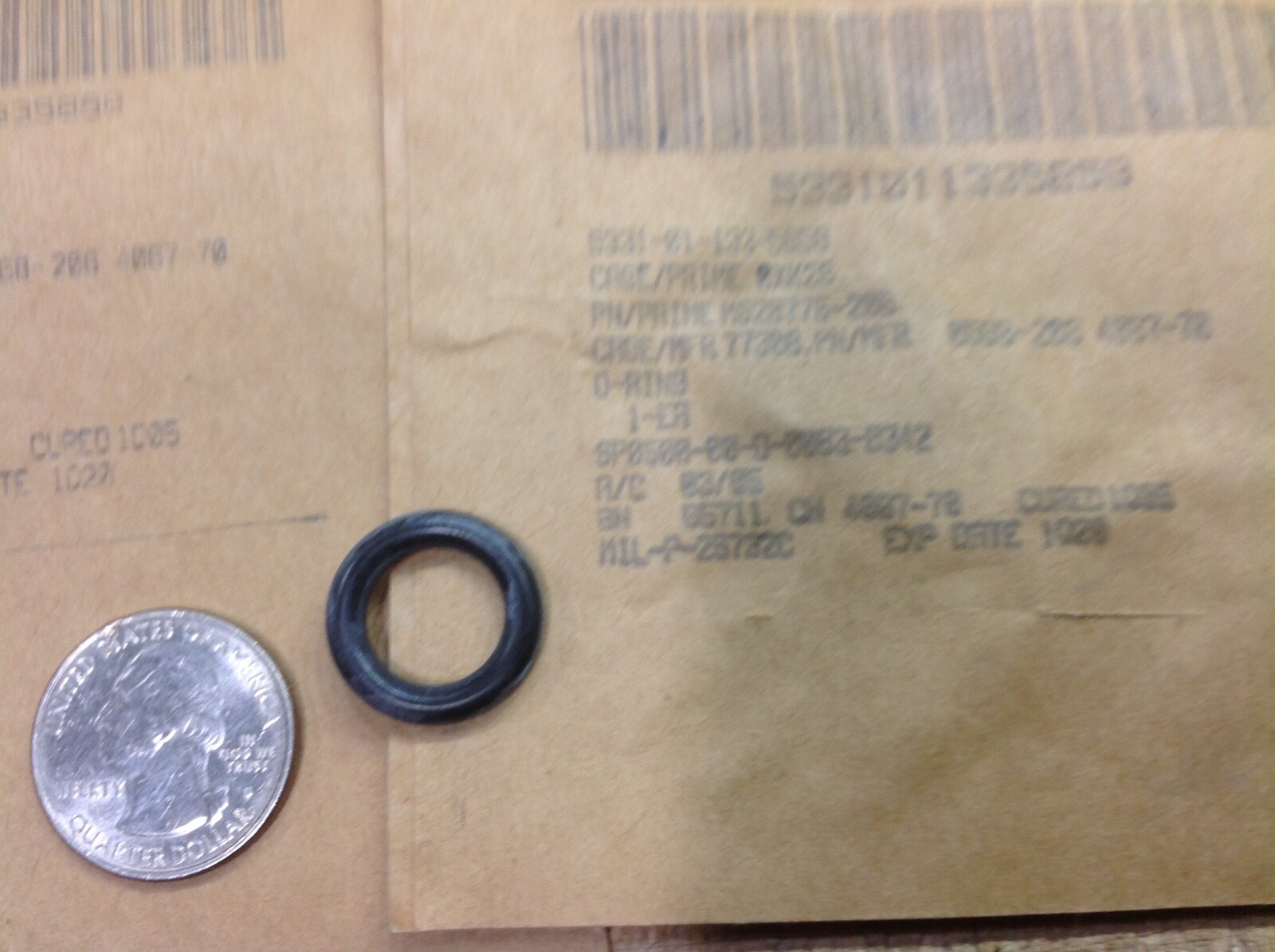 5 new military grade rubber O ring seals 3/4 OD x 1/2 ID x 0.135 CS M939 5 Ton
