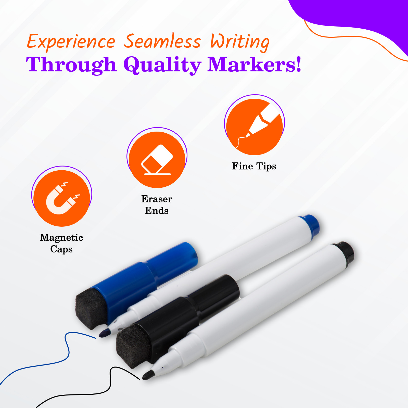 Magnetic Dry Erase Board 8 5 x 11 Inches Small White Board with Markers
