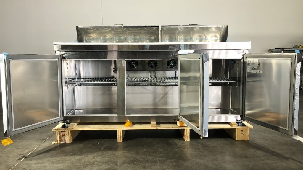 NEW 72″ Commercial Prep Table Refrigerator Standard Top Sandwich Salad Pizza NSF