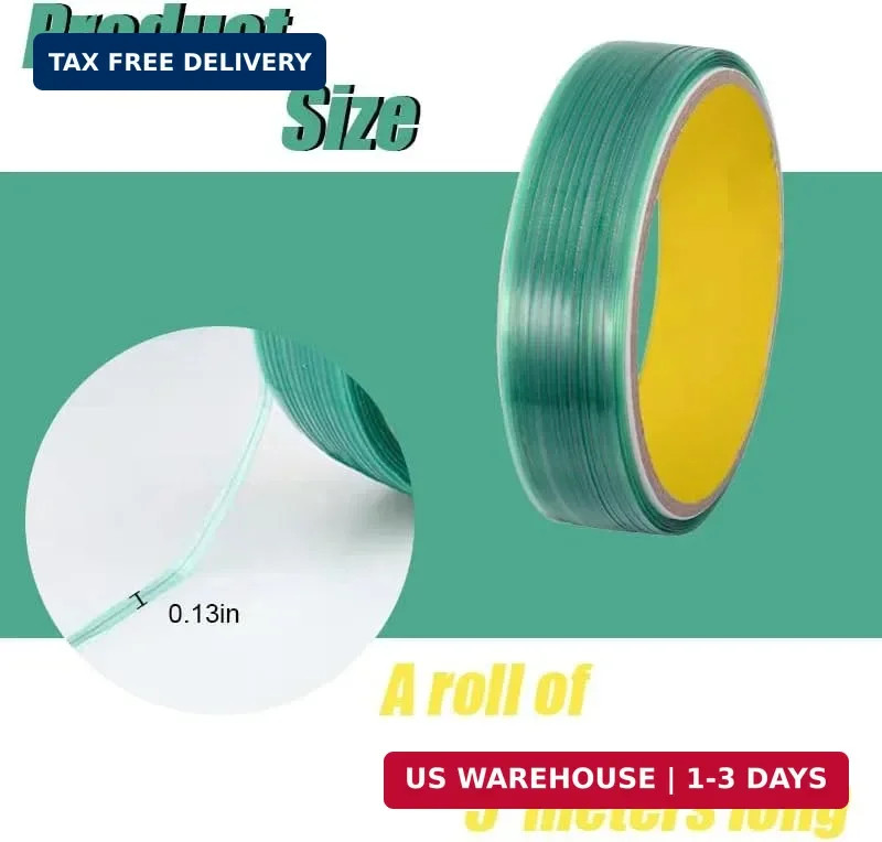 ZIMISI Finish Line Vinyl Wrap Cutting Tape Roll, 16.4FT/5M Car Wrap Tapes, Knife