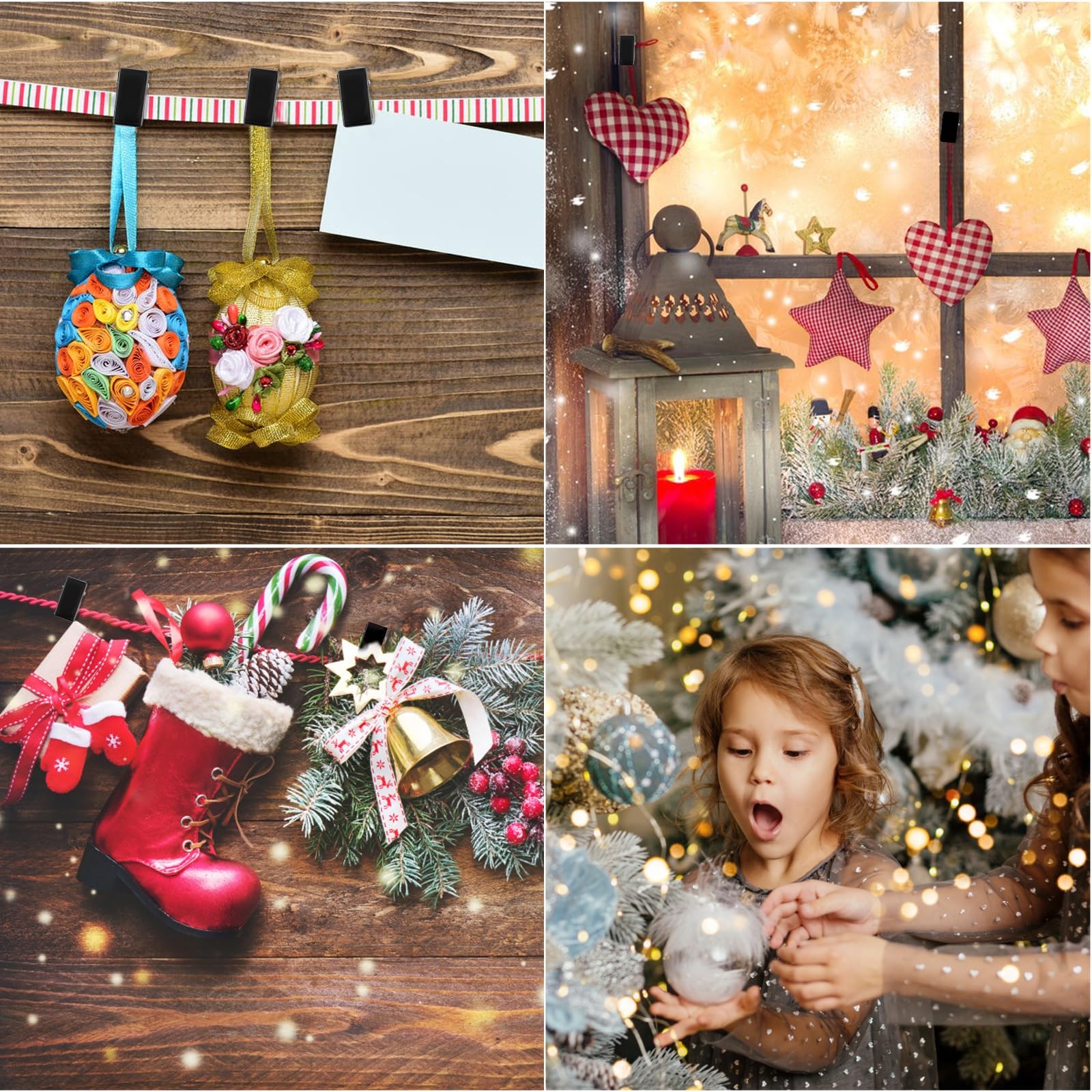 15 Piece Self Adhesive Tapestry Wall Clips for Hanging Rectangle Sticky Photo…